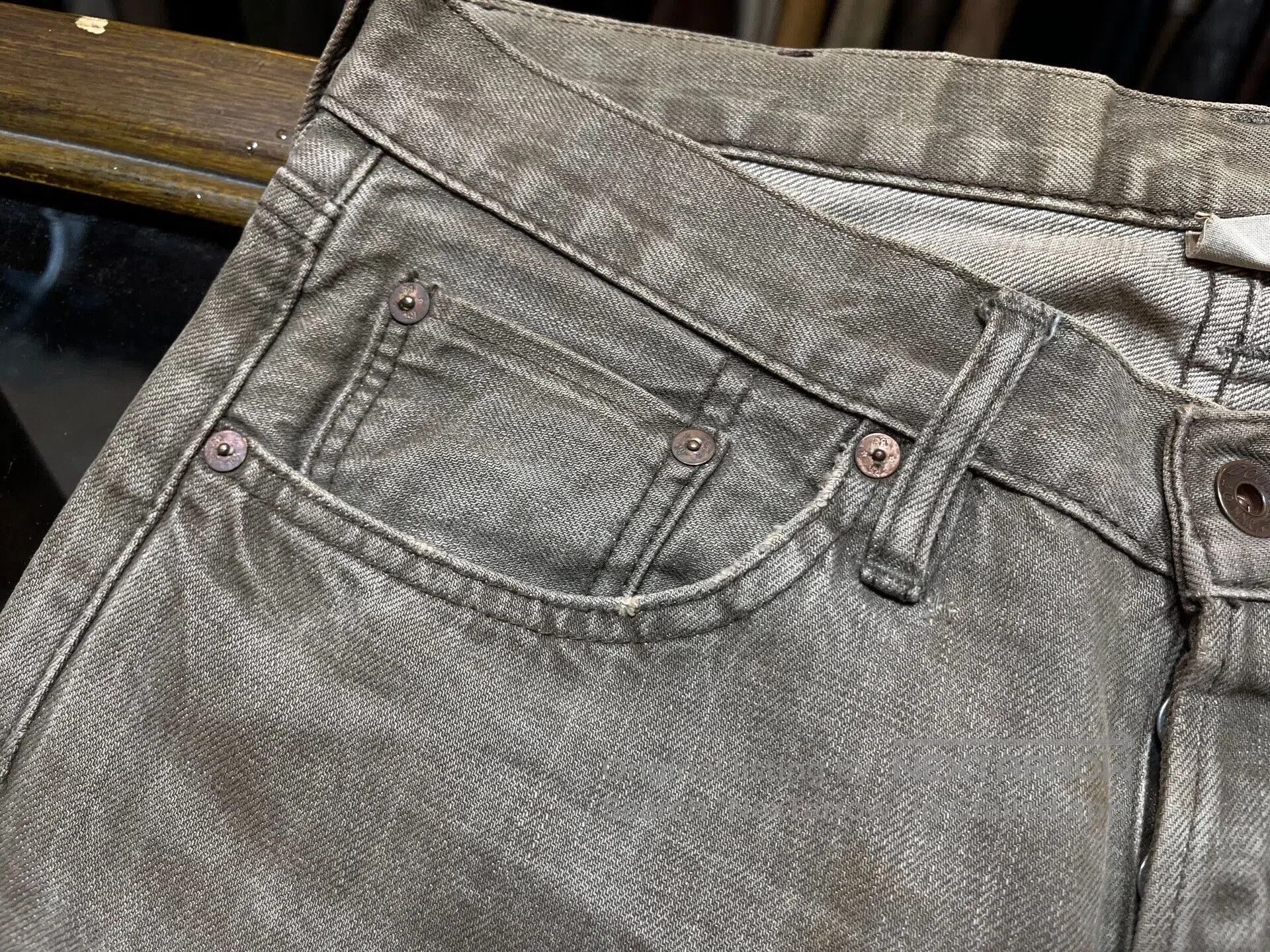 RRL Ralph Lauren vintage rrl distressed denim pants by ralph lauren. Size US 30 / EU 46 - 5 Thumbnail
