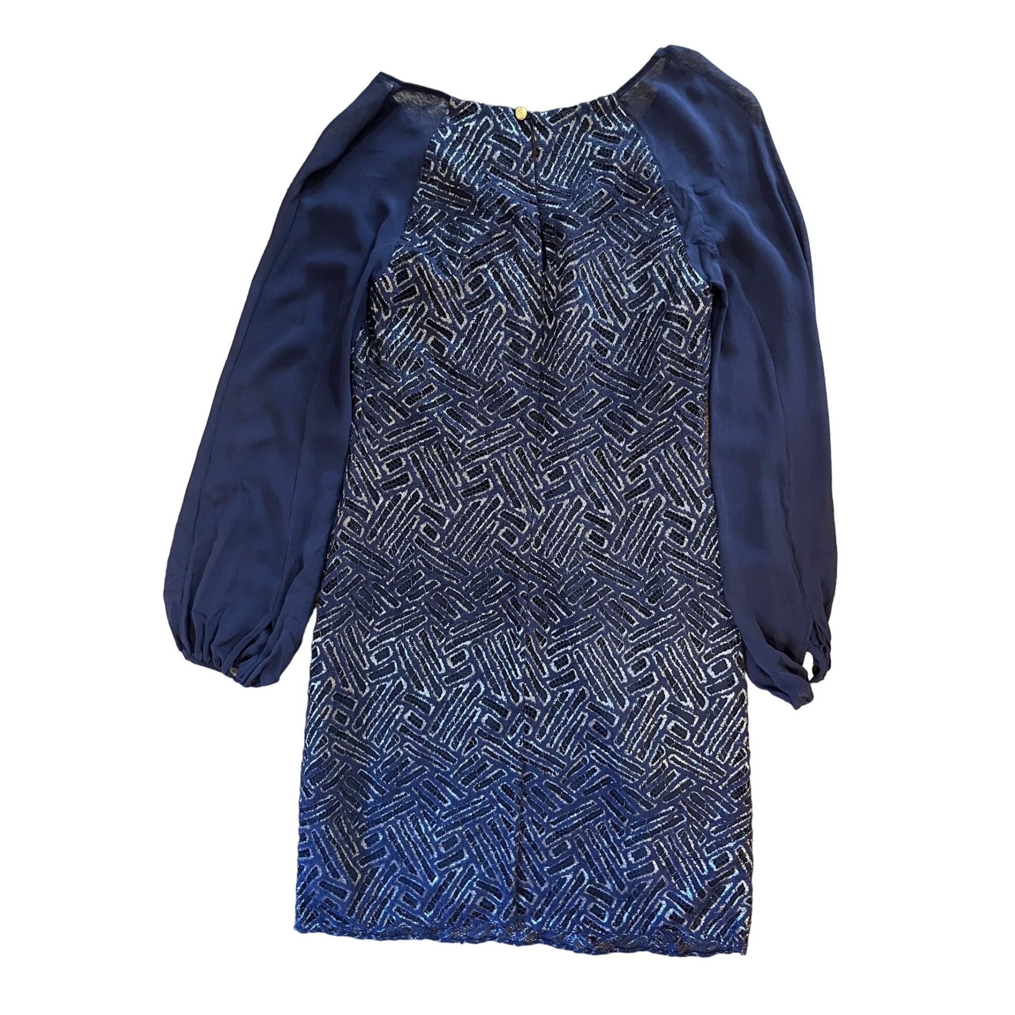Lilly Pulitzer $268 Lilly Pulitzer 2 Carleigh Tunic Dress Bamboo Geo Lace N Size XS / US 0-2 / IT 36-38 - 3 Thumbnail