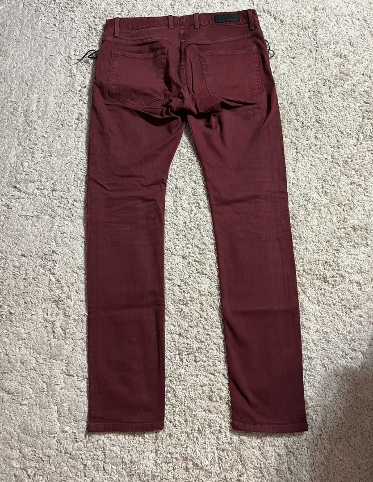 Mr. Completely Slim Burgundy Mr. Completely Denim Size US 38 / EU 54 - 3 Thumbnail