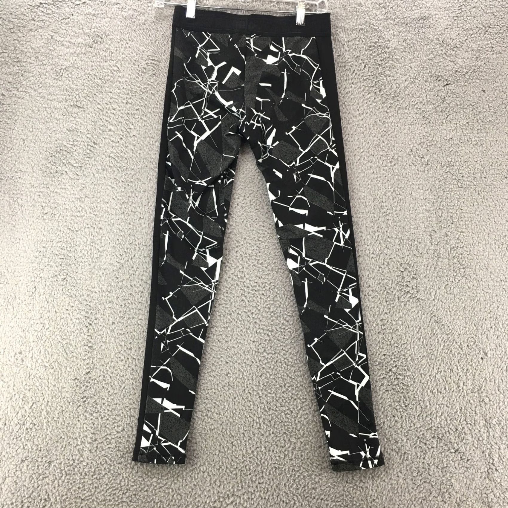 Puma PUMA Atheltic Printed Compression Leggings Womens Medium Black Pull On Mid Rise Size 32" / US 10 / IT 46 - 7 Thumbnail