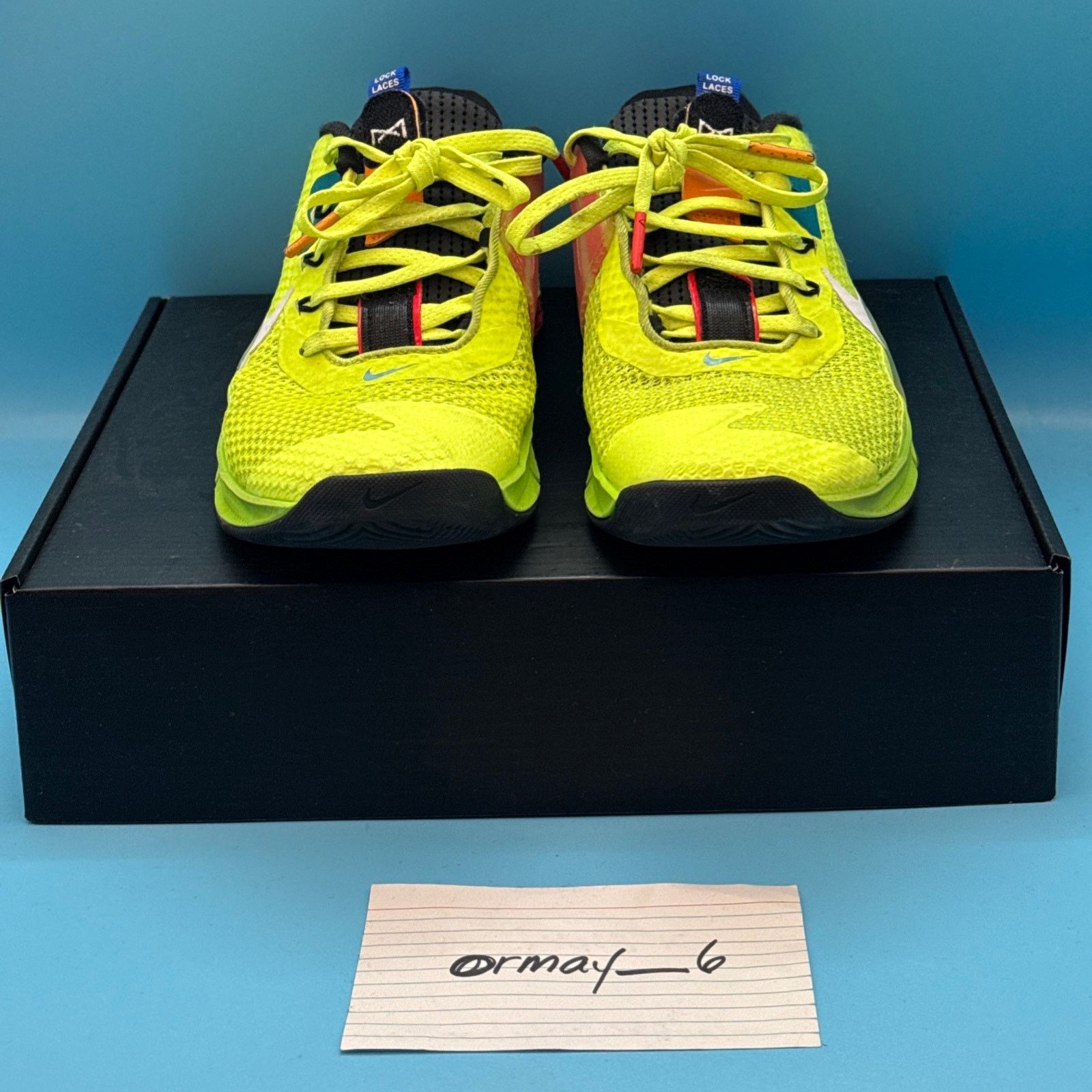 Nike Nike Metcon 7 AMP Volt Bright Spruce Checkered m8 w9.5 Size US 8 / EU 41 - 4 Thumbnail