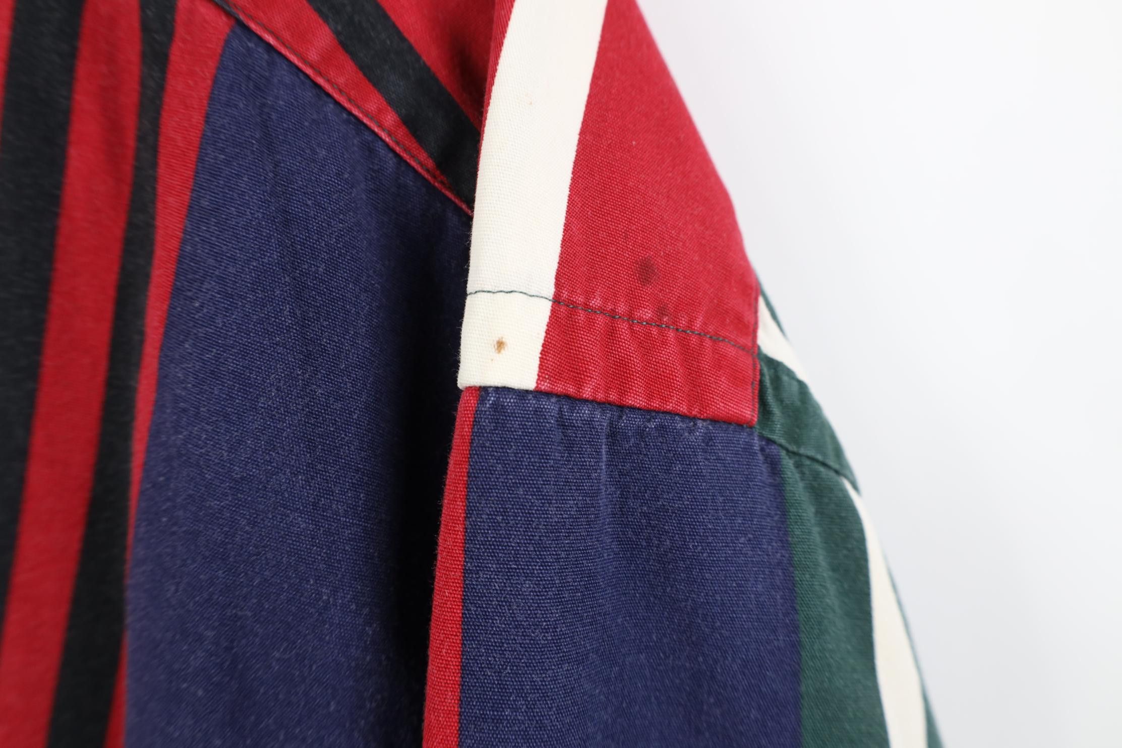 Nautica Vintage 90s Nautica Block Collared Button Down Shirt Cotton Size US XL / EU 56 / 4 - 7 Thumbnail