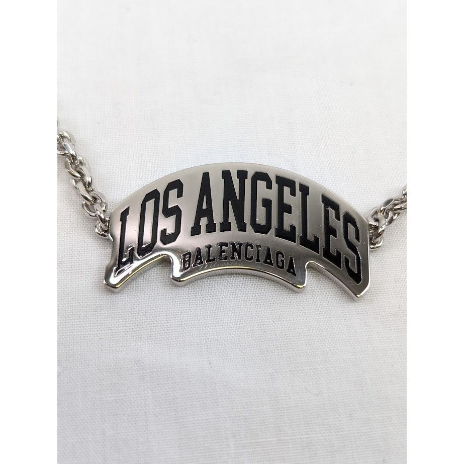 Balenciaga o1rshd1 Q:2 / Size: OS / Los Angeles Necklace in Silver Size ONE SIZE - 7 Thumbnail