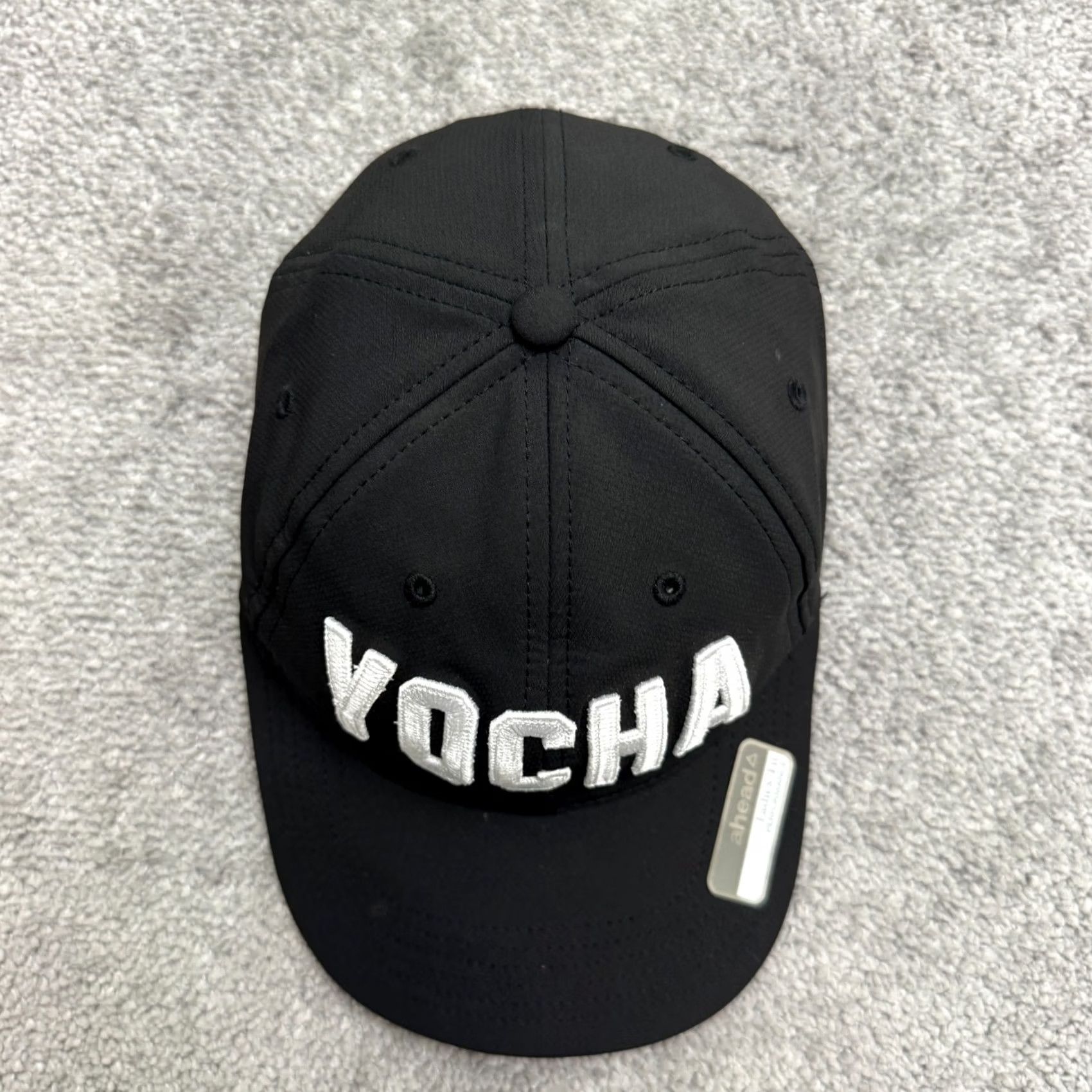 Vintage Ahead Womens Performance Running Hat Cap Adjustable Black Logo Outdoor Sports USA Size ONE SIZE - 2 Thumbnail