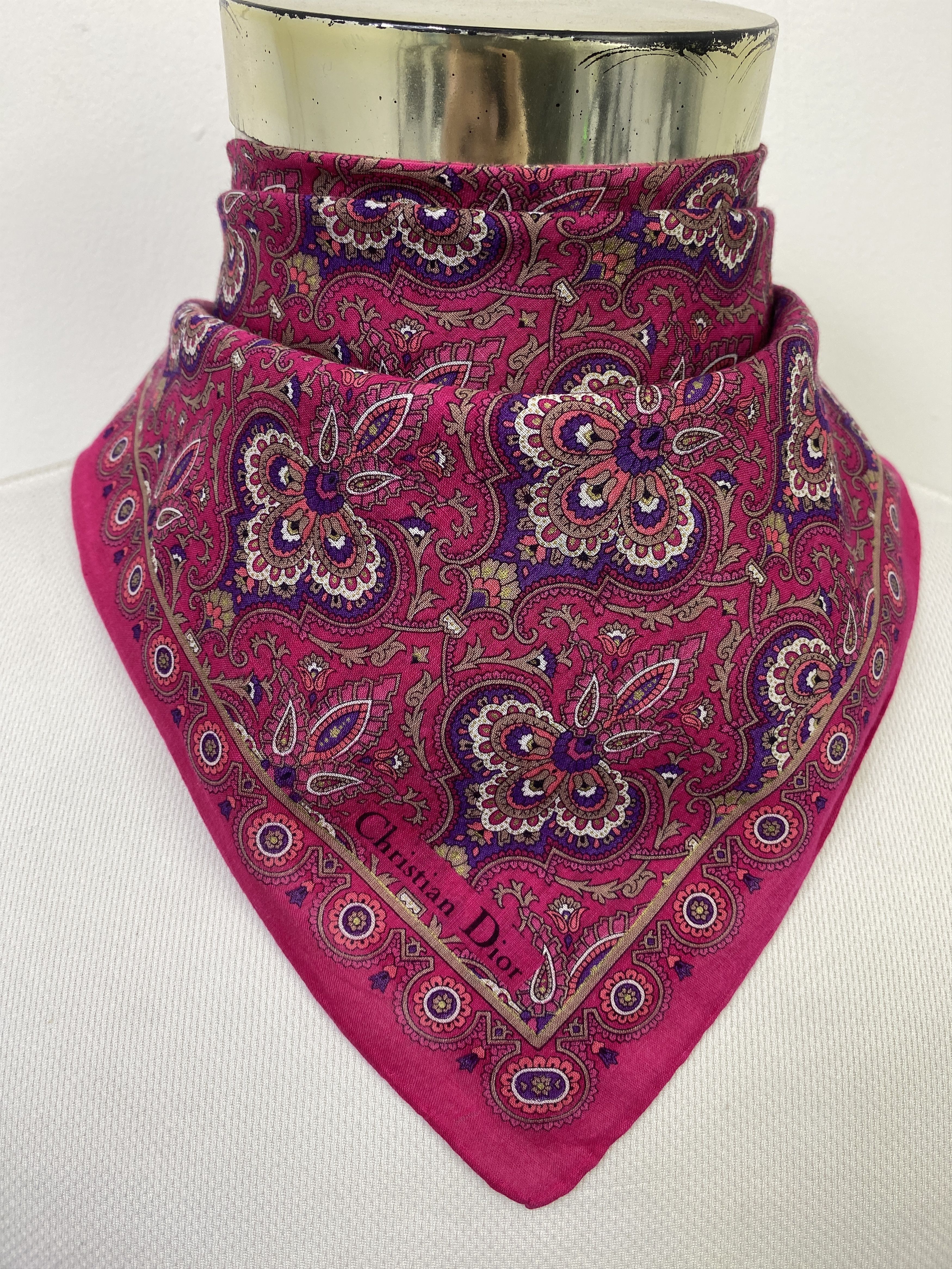 Christian Dior Monsieur Christian Dior Handkerchief / Neckerchief KT0099 Size ONE SIZE - 2 Thumbnail
