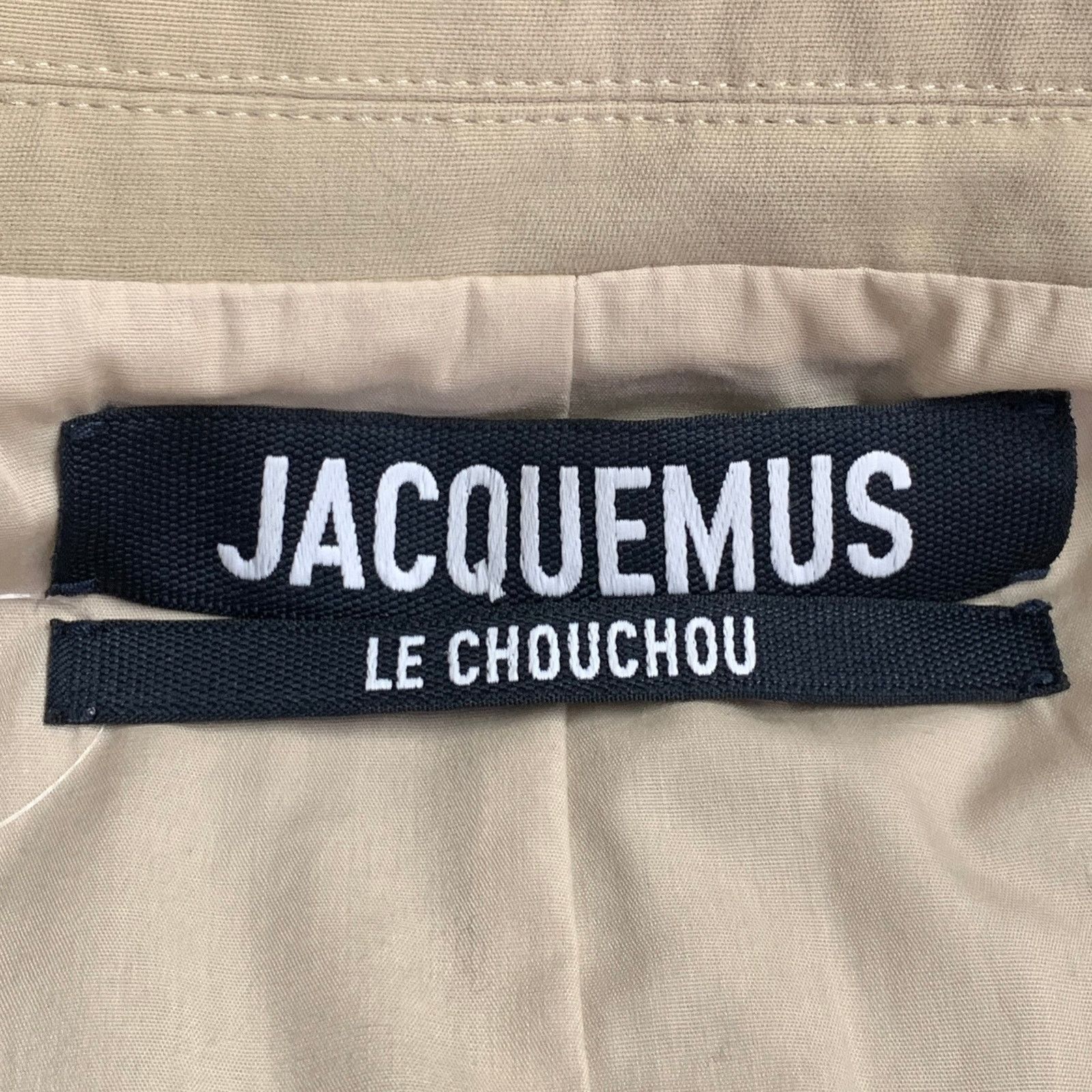 Jacquemus JACQUEMUS LE CHOUCHOU Beige Cotton Notch Lapel Sport Coat Size 40R - 6 Thumbnail