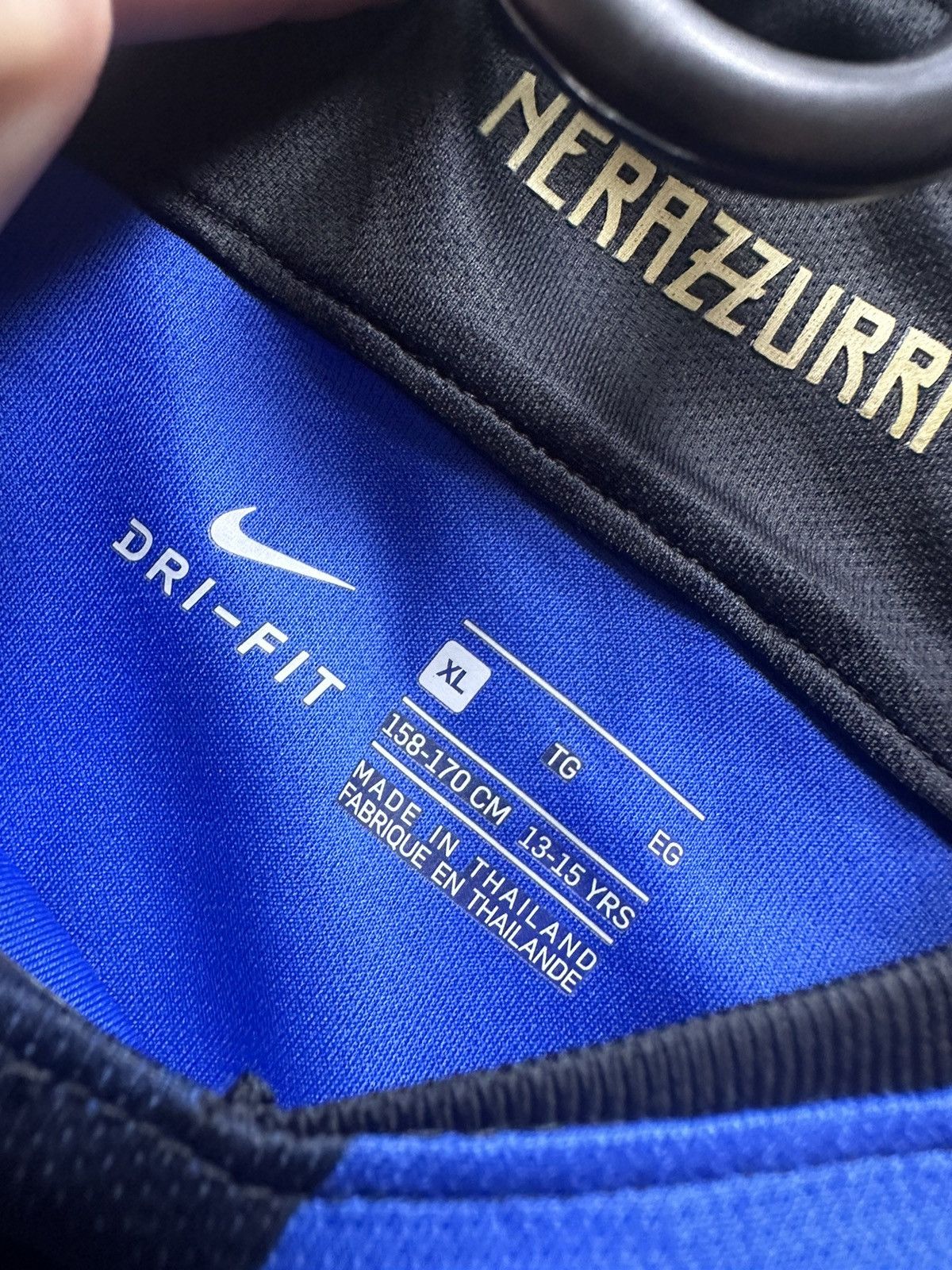 Nike × Vintage Vintage Nike Inter Milan soccer jersey size Xl Size US XS / EU 42 / 0 - 5 Thumbnail