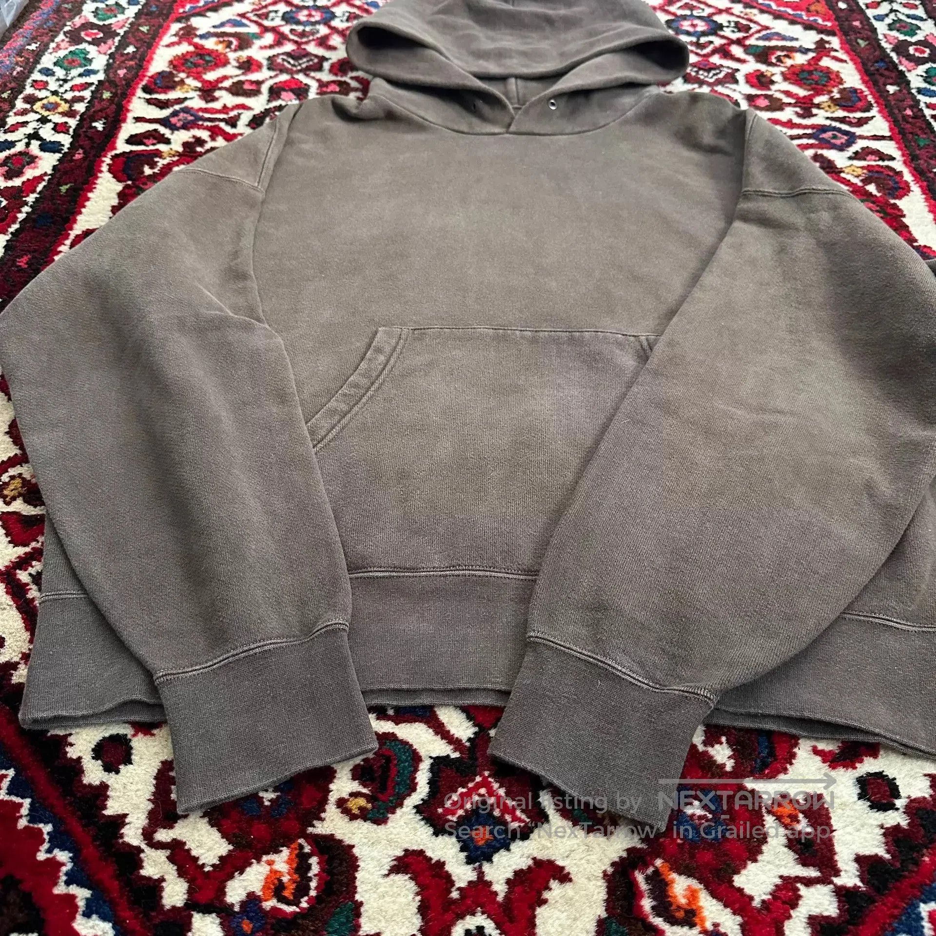 Visvim Brown Oversized Hoodie with Kangaroo Pocket. Size US S / EU 44-46 / 1 - 3 Thumbnail