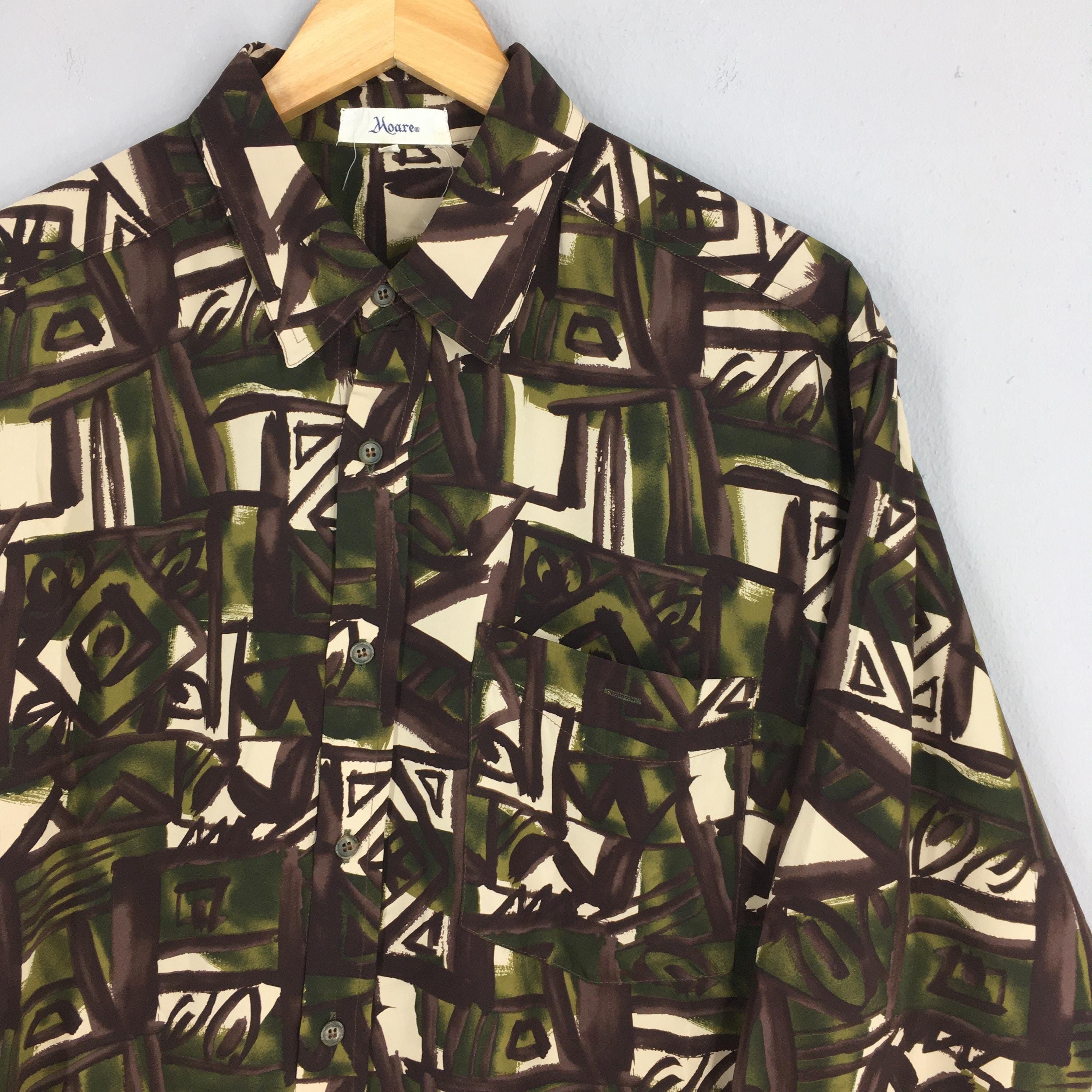 Vintage Vintage Abstract Geometrical Pattern Shirt Small Size US S / EU 44-46 / 1 - 2 Thumbnail