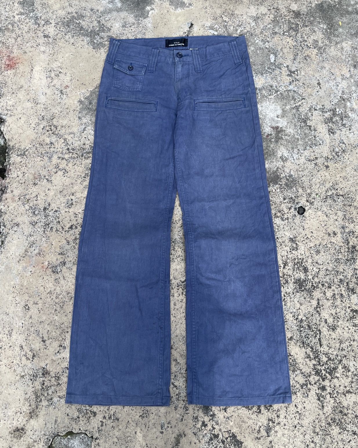 Comme des Garcons Tricot CDG Military Wide Leg Pants Canvas Size US 33 - 1 Thumbnail