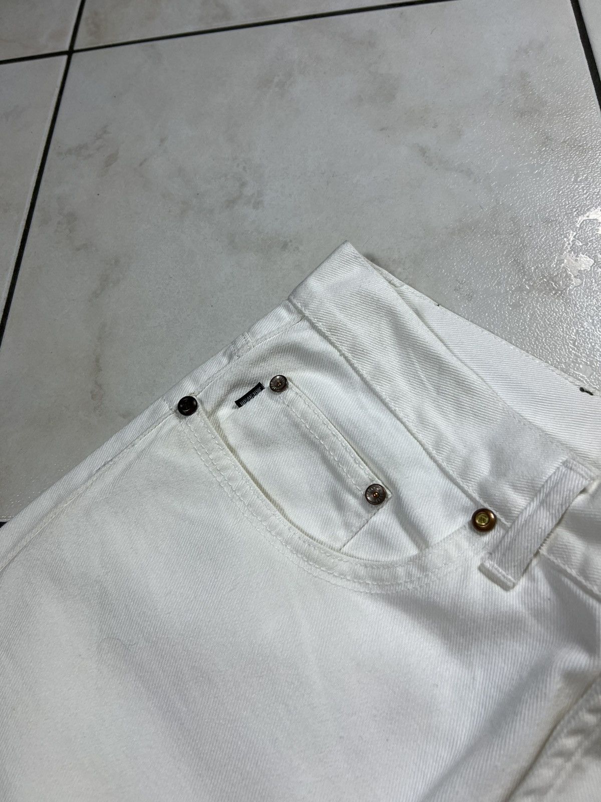 Roberto Cavalli Vintage Just Roberto Cavalli archive white denim jeans pants Size US 32 / EU 48 - 10 Thumbnail