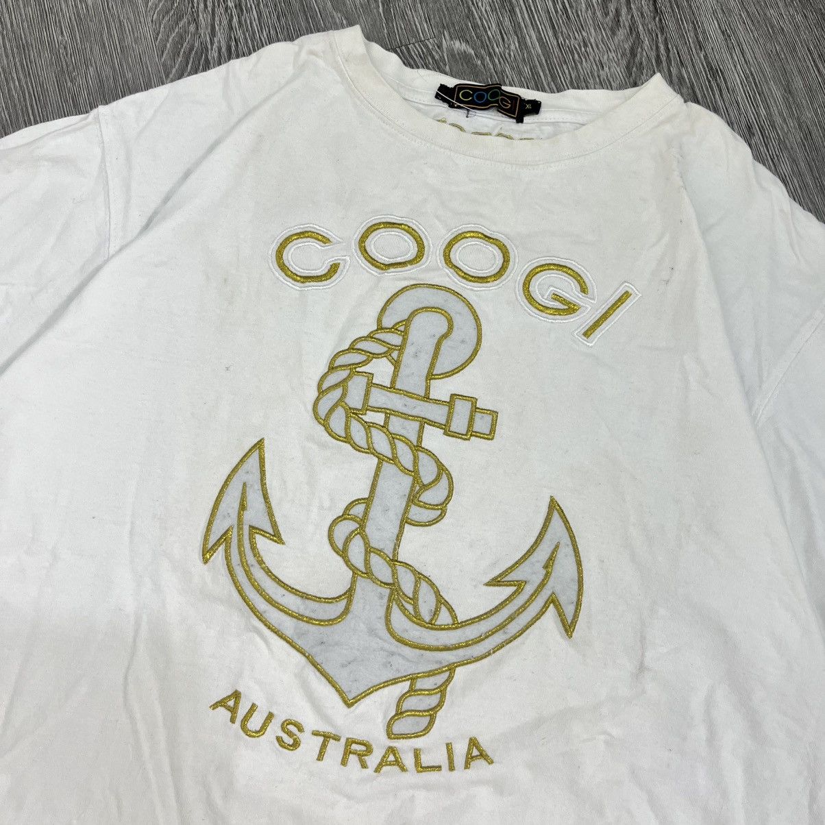 Coogi Coogi Australia Embroidered Anchor Logo Tee Size US XL / EU 56 / 4 - 2 Thumbnail
