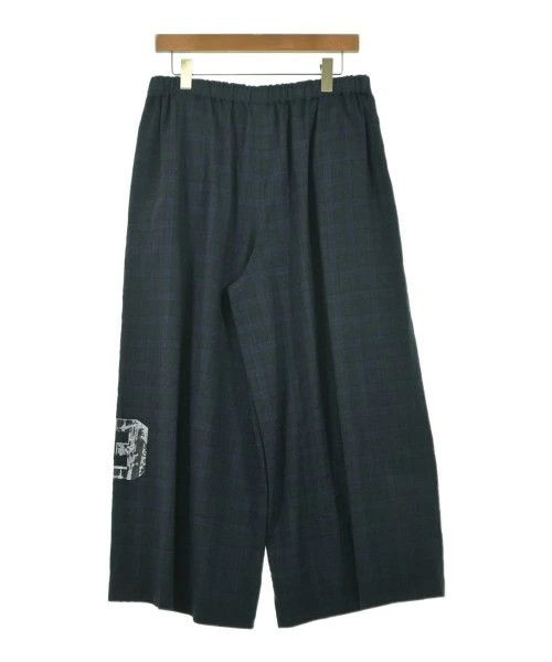 Comme des Garcons Black Cropped Printed Check Wool Pants Size US 31 - 2 Thumbnail