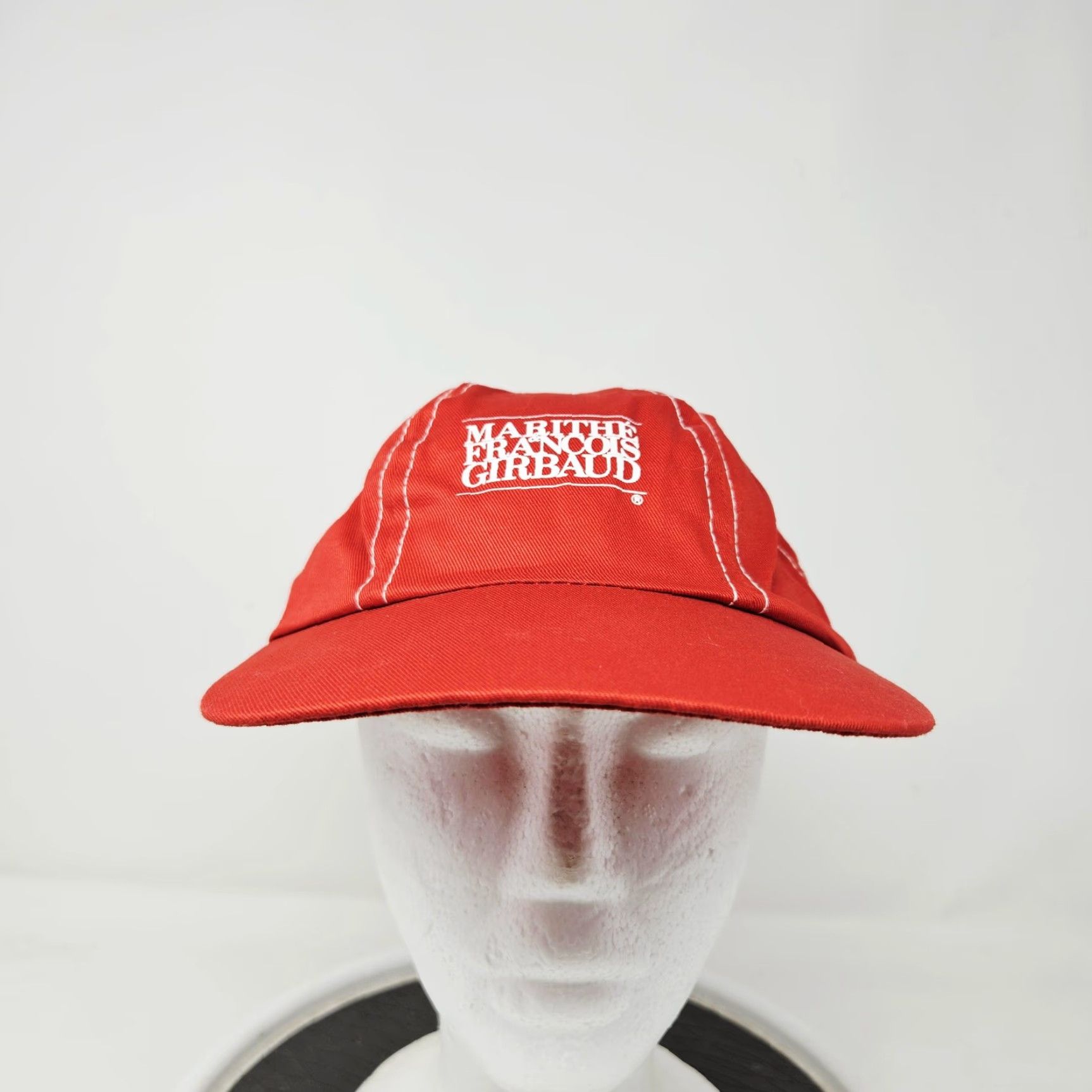 Vintage VINTAGE Marithe Francois Girbaud Hat Cap Baseball Fitted One Size Red Mens 90s Size ONE SIZE - 2 Thumbnail