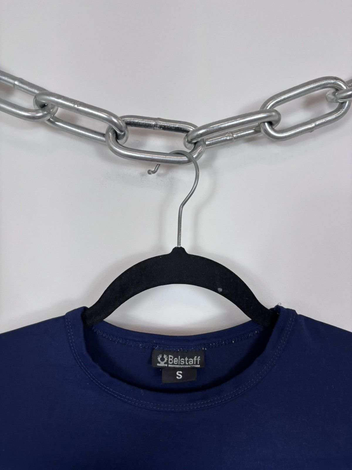 Belstaff Belstaff Vintage Women’s Navy Blue Long Sleeve T-Shirt Tee Size S / US 4 / IT 40 - 4 Thumbnail