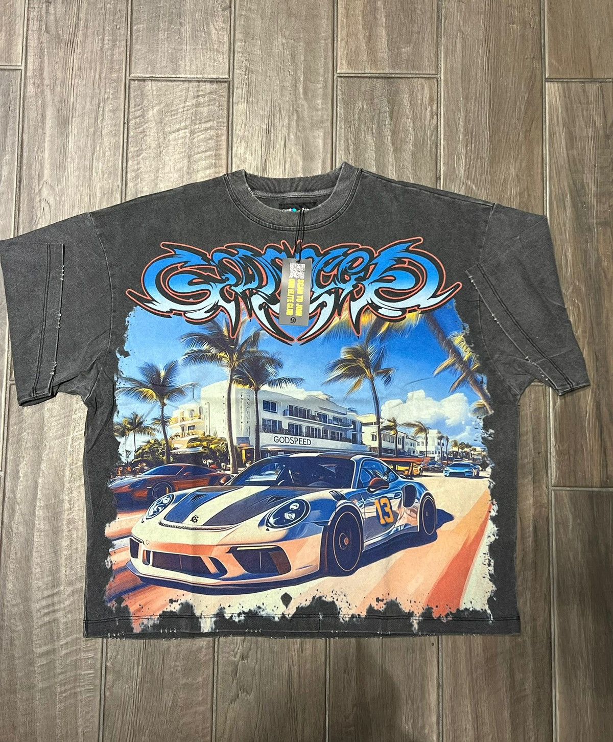 Godspeed GODSPEED MIAMI GT TEE WASHED GREY *MIAMI EXCLUSIVE* Size US XS / EU 42 / 0 - 1 Thumbnail