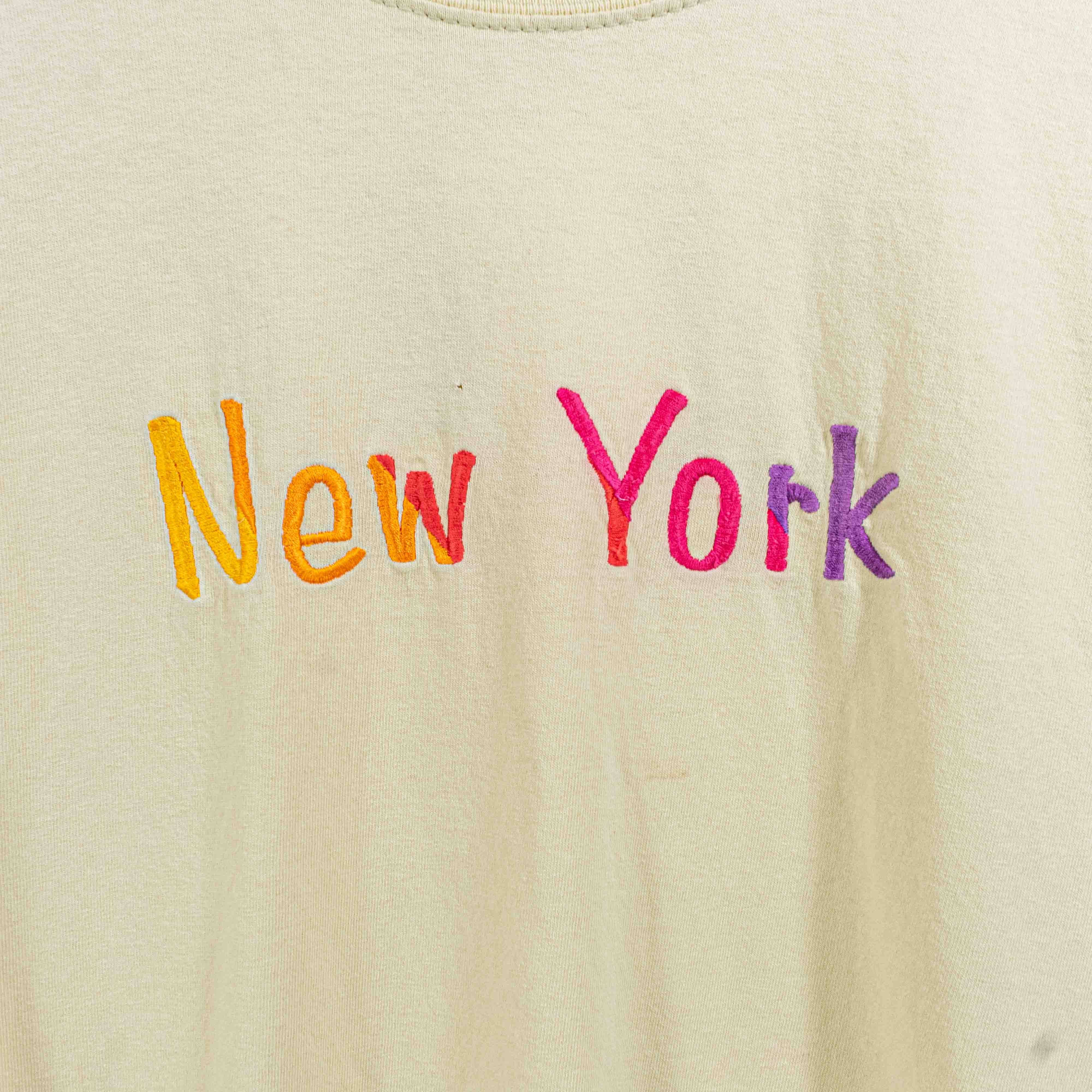 Vintage New York Embroidered Sun Faded T-Shirt Y2K Streetwear Size US L / EU 52-54 / 3 - 15 Thumbnail