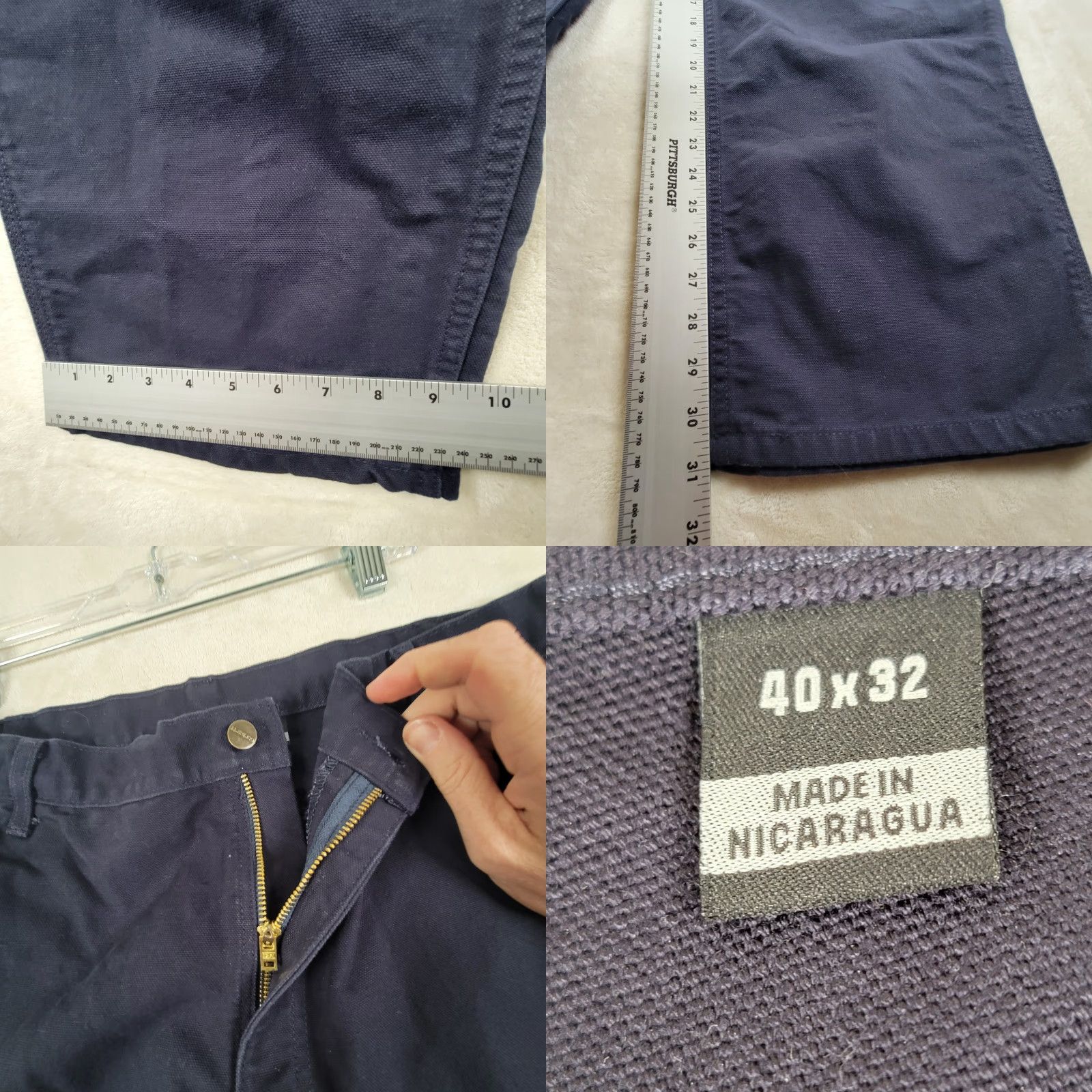 Carhartt Carhartt Jeans Men Regular Dark Blue Denim 5-Pocket Straight Waist 40X32 Size US 40 / EU 56 - 9 Thumbnail