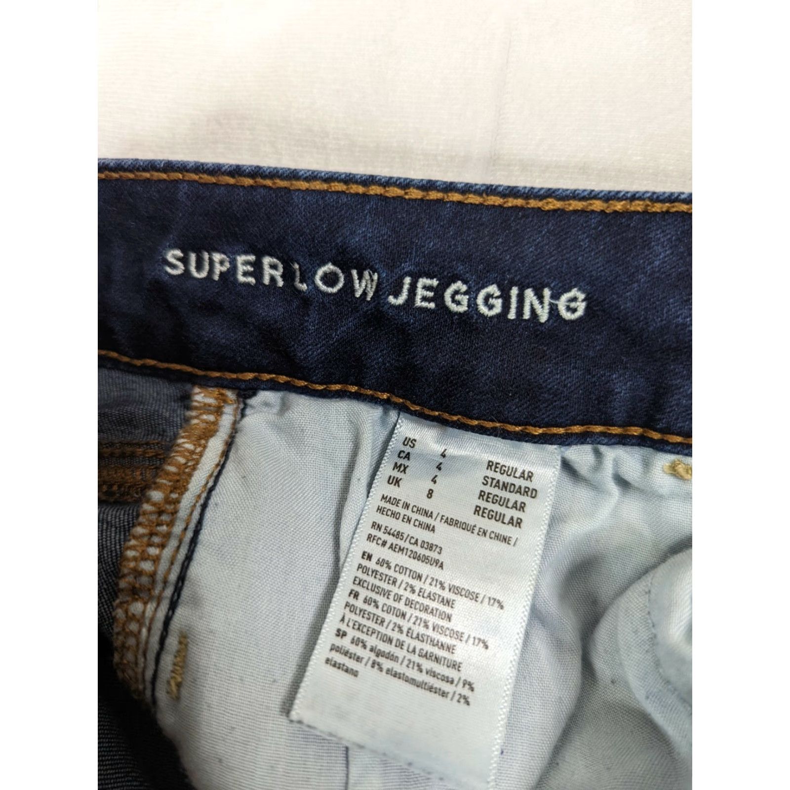 American Eagle Outfitters VINTAGE? No — American Eagle Jeans Jegging Dark Wash 4 Womens Slim Stretch 5-Pocket Denim M5J Size 27" / US 4 / IT 40 - 4 Thumbnail