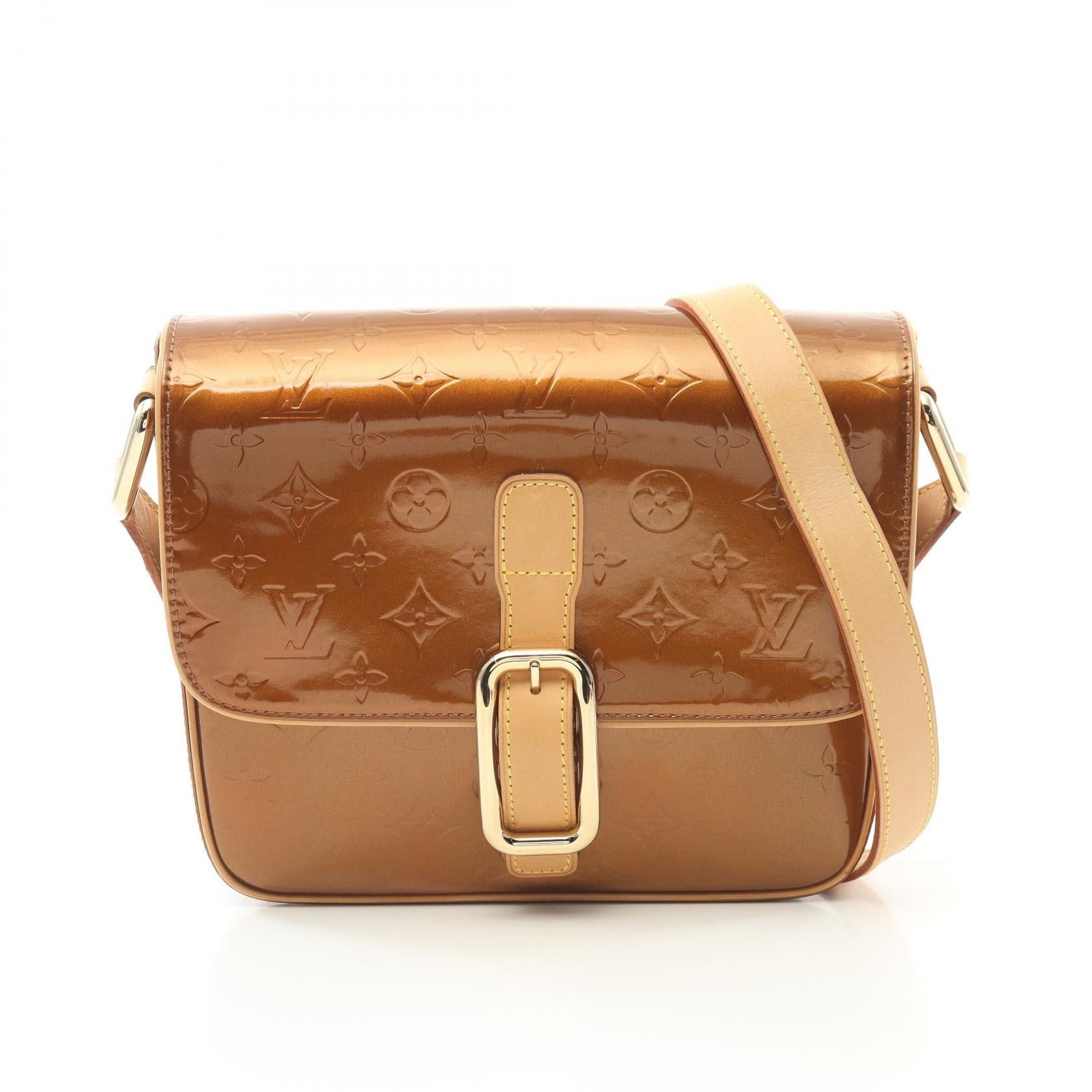 Louis Vuitton Louis Vuitton Christie Gm Monogram Vernis Shoulder Bag Leather Brown Size ONE SIZE - 1 Thumbnail