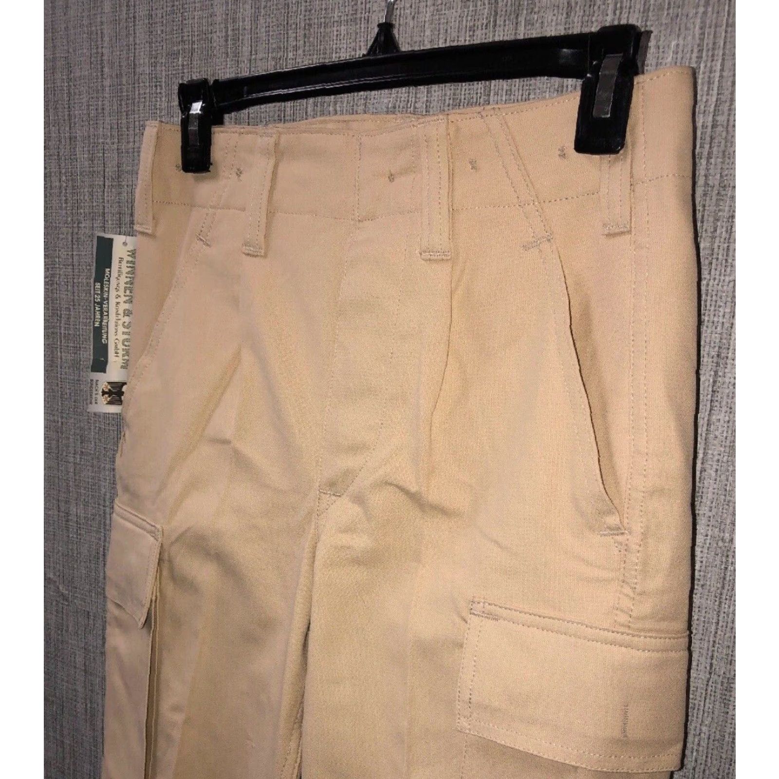 Vintage Winnen And Sturn Mens Beige Multi Pocket Pants 30 X 30(27 In X 32 In)Pleated NEW Size US 32 / EU 48 - 2 Thumbnail