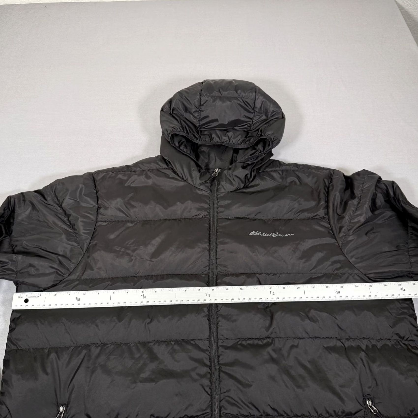 Eddie Bauer Eddie Bauer Jacket Mens 2XL Black EB650 Channel Down Puffer Zip Up Hooded Hike Size US XXL / EU 58 / 5 - 7 Thumbnail
