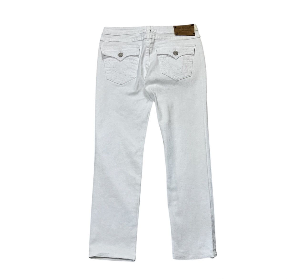 True Religion × Vintage Vintage True Religlion y2k white denim jeans low waist slim Size US 30 / EU 46 - 1 Thumbnail