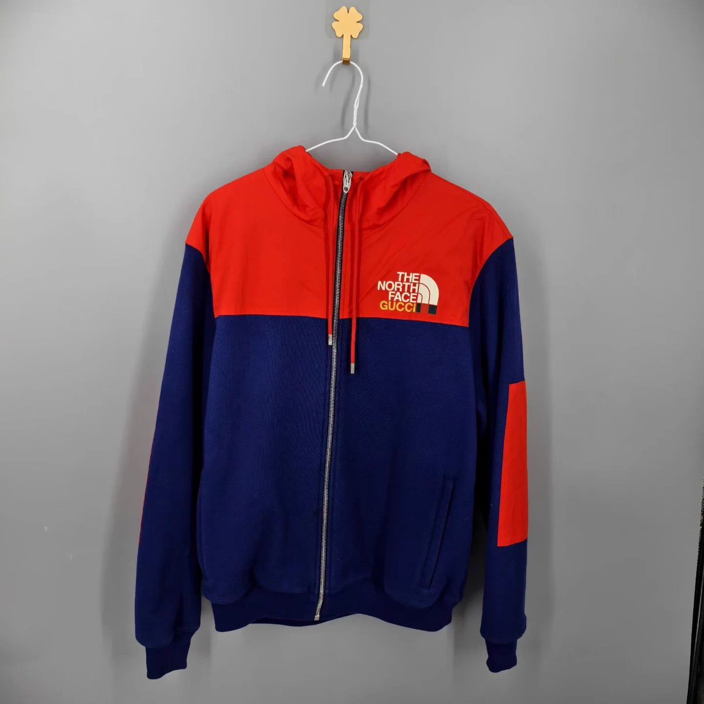 Gucci Gucci x The North Face red and blue color-blocked jacket Size US XS / EU 42 / 0 - 1 Thumbnail