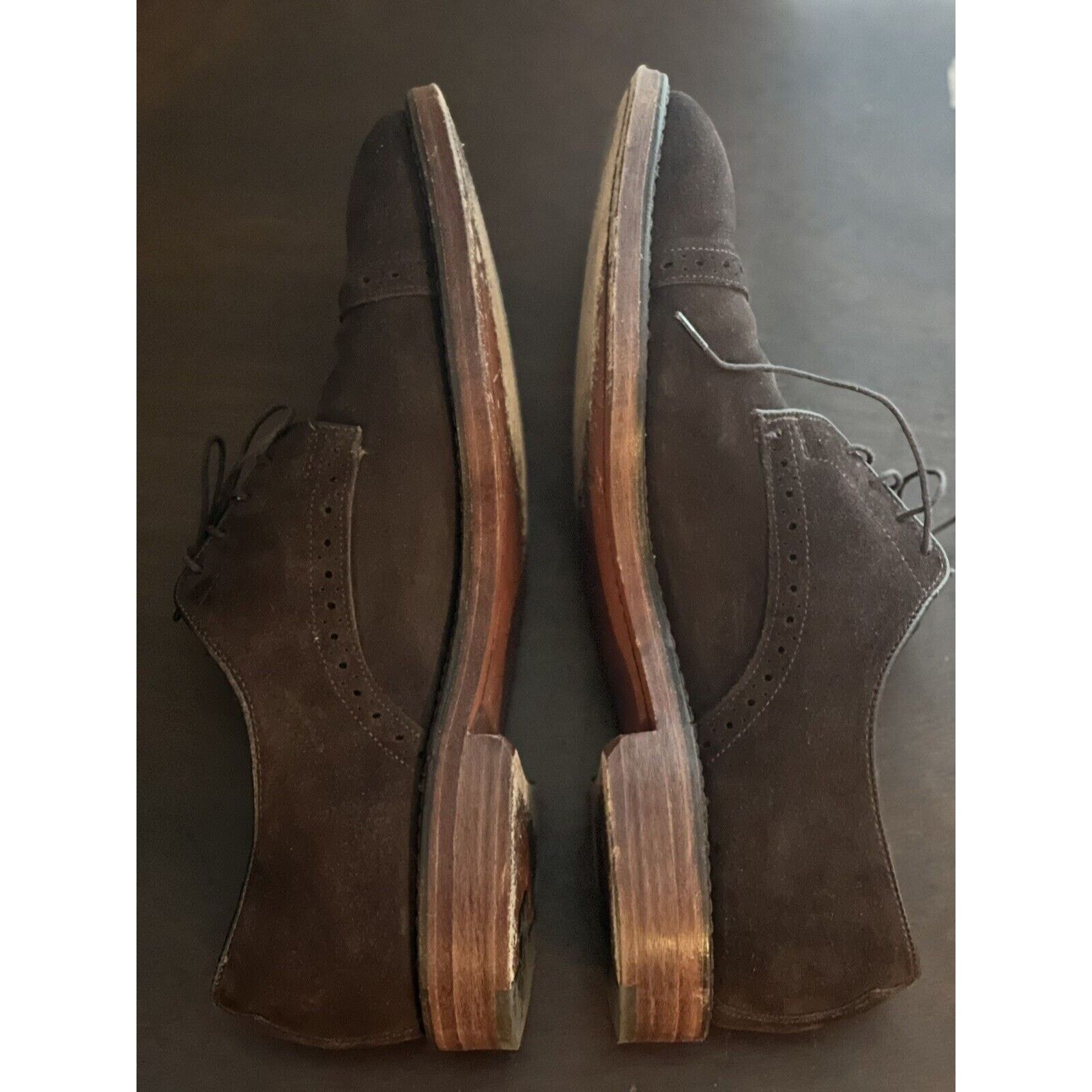 Polo Ralph Lauren Polo Ralph Lauren Size 9 D Sueded Leather Oxford Shoes Mens Size US 8.5 / EU 41-42 - 3 Thumbnail