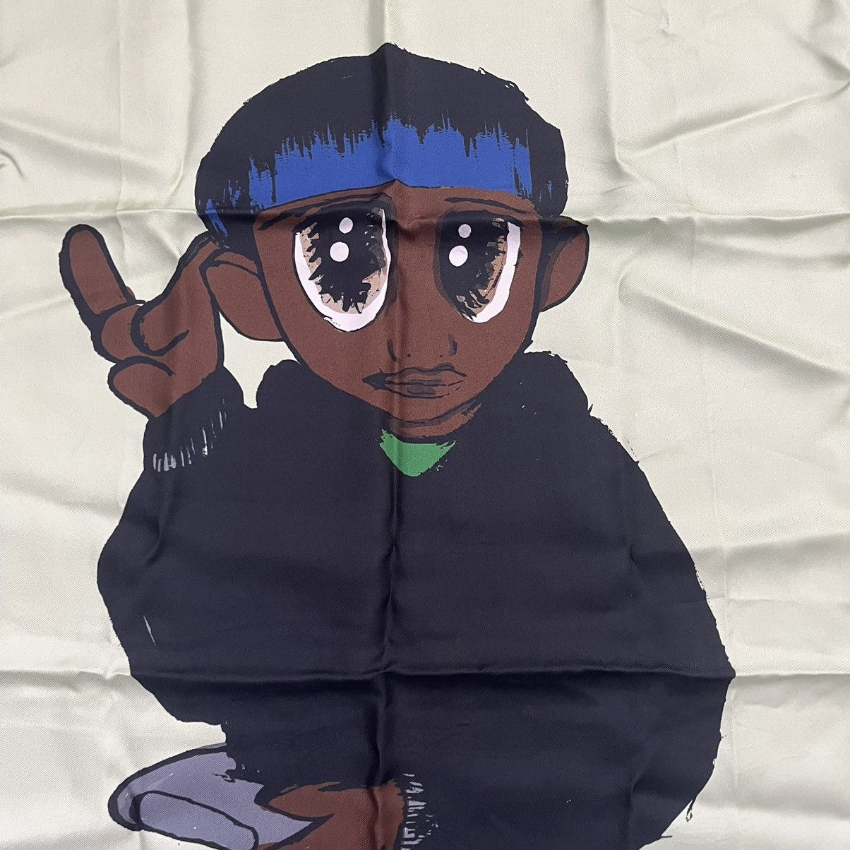 Frank Ocean Frank Ocean Anime Blonded Silk Scarf Large Size ONE SIZE - 3 Thumbnail