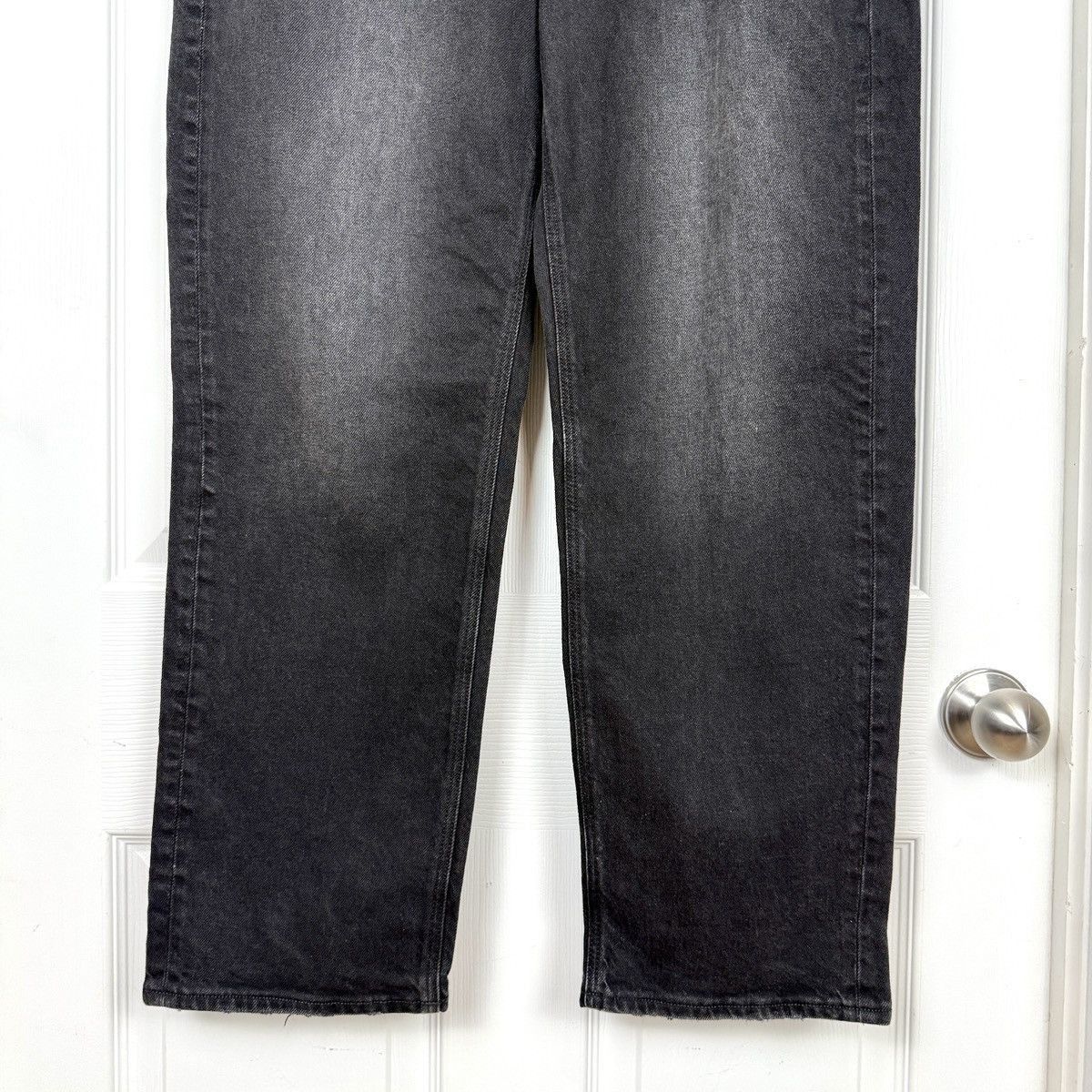American Eagle Outfitters American Eagle Jeans 14 Black Super High-Rise Ankle Straight Size 36" / US 14 / IT 50 - 3 Thumbnail