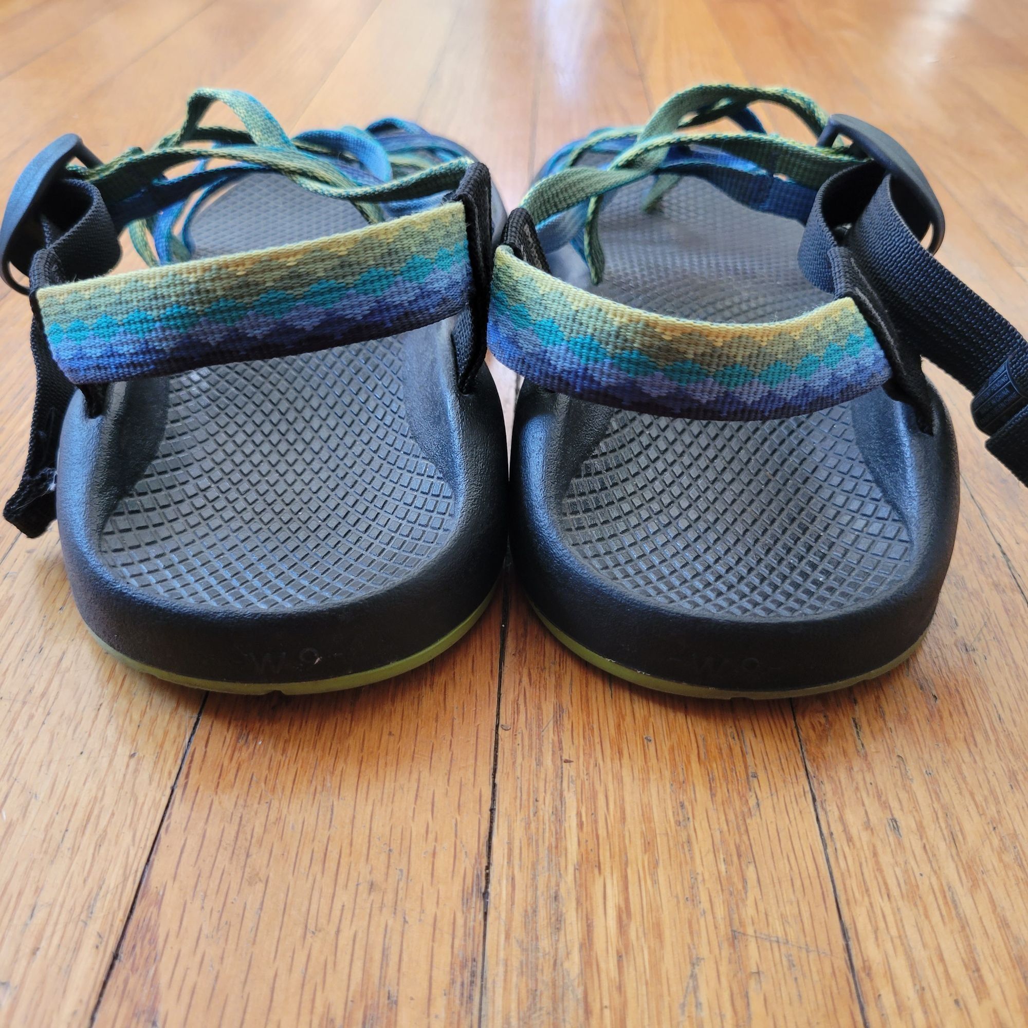 Chaco Chaco 9 Z/2 Classic Sandals Blue Green Vibram Sole Adjustabl Size US 9 / IT 39 - 7 Thumbnail