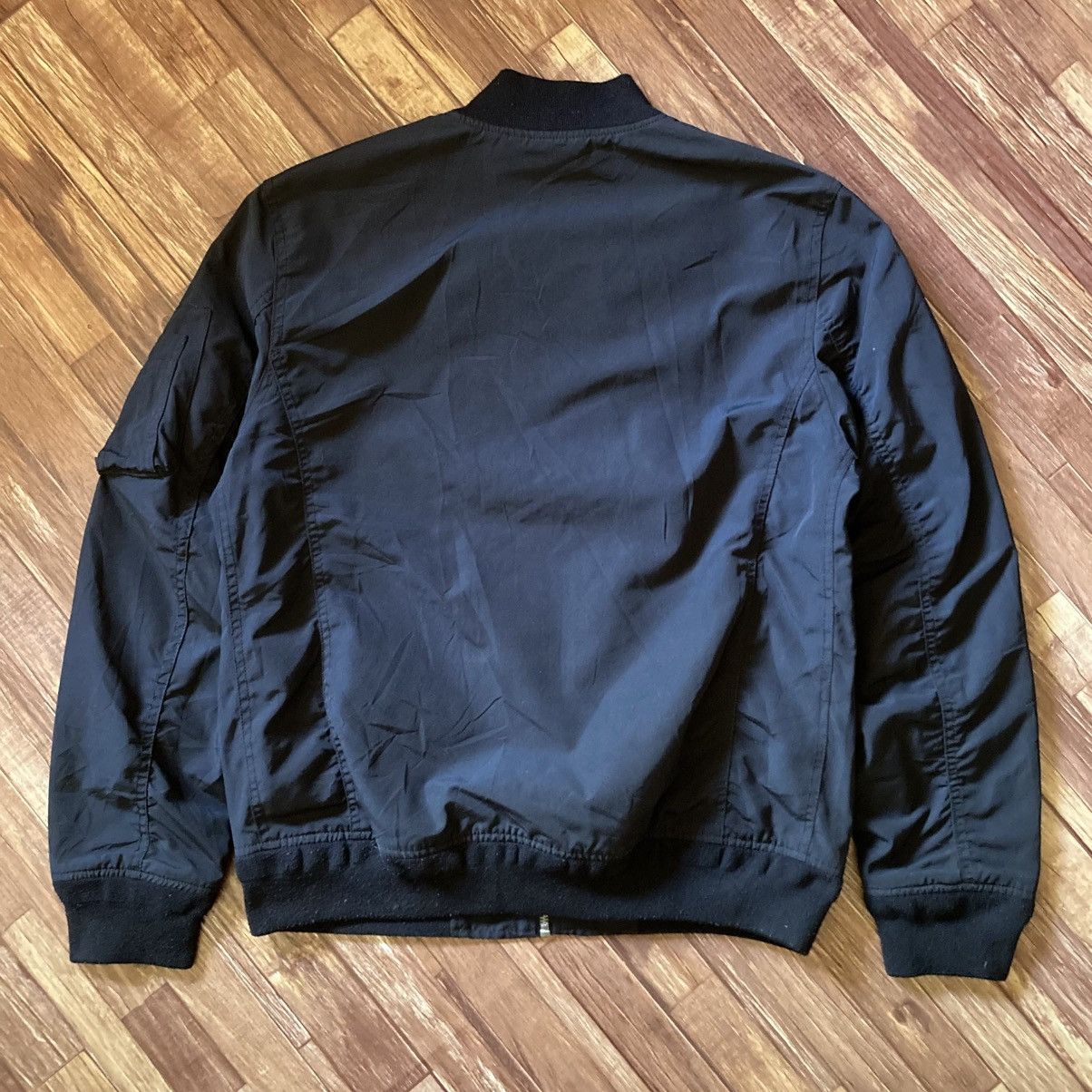 Who A.U. Vintage Style MA-1 Bomber Black Flight Jacket Size US M / EU 48-50 / 2 - 2 Thumbnail