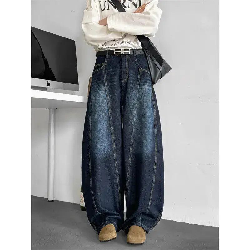 Japanese Brand Retro loose casual micro flared jeans Size US 32 / EU 48 - 6 Thumbnail