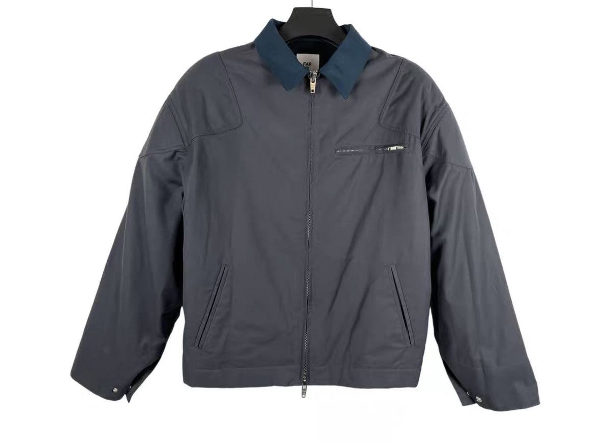 FAR FROM WHAT Far Archive Greyish Nylon Padded Shoulder Cargo Jacket J31 Size US XS / EU 42 / 0 - 1 Thumbnail
