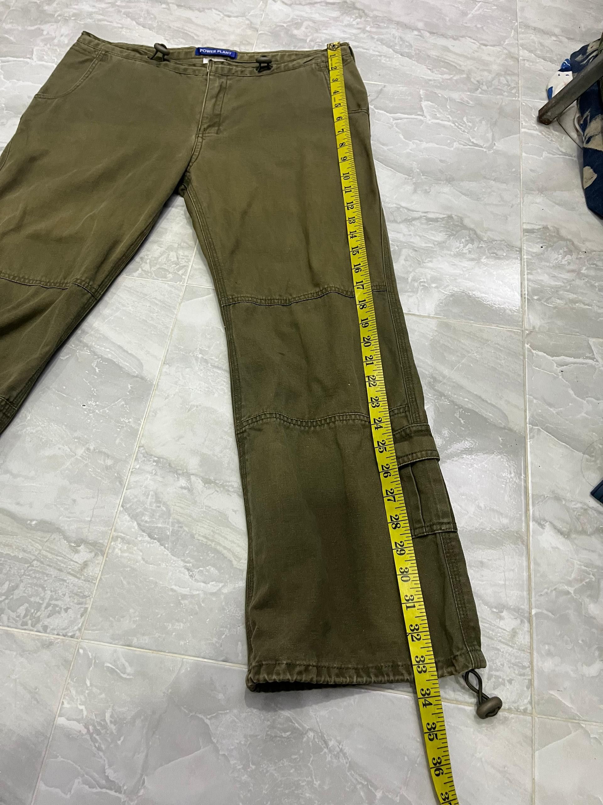 Japanese Brand Power Plant Women Olive Military Utility Cargos Size 32" / US 10 / IT 46 - 9 Thumbnail
