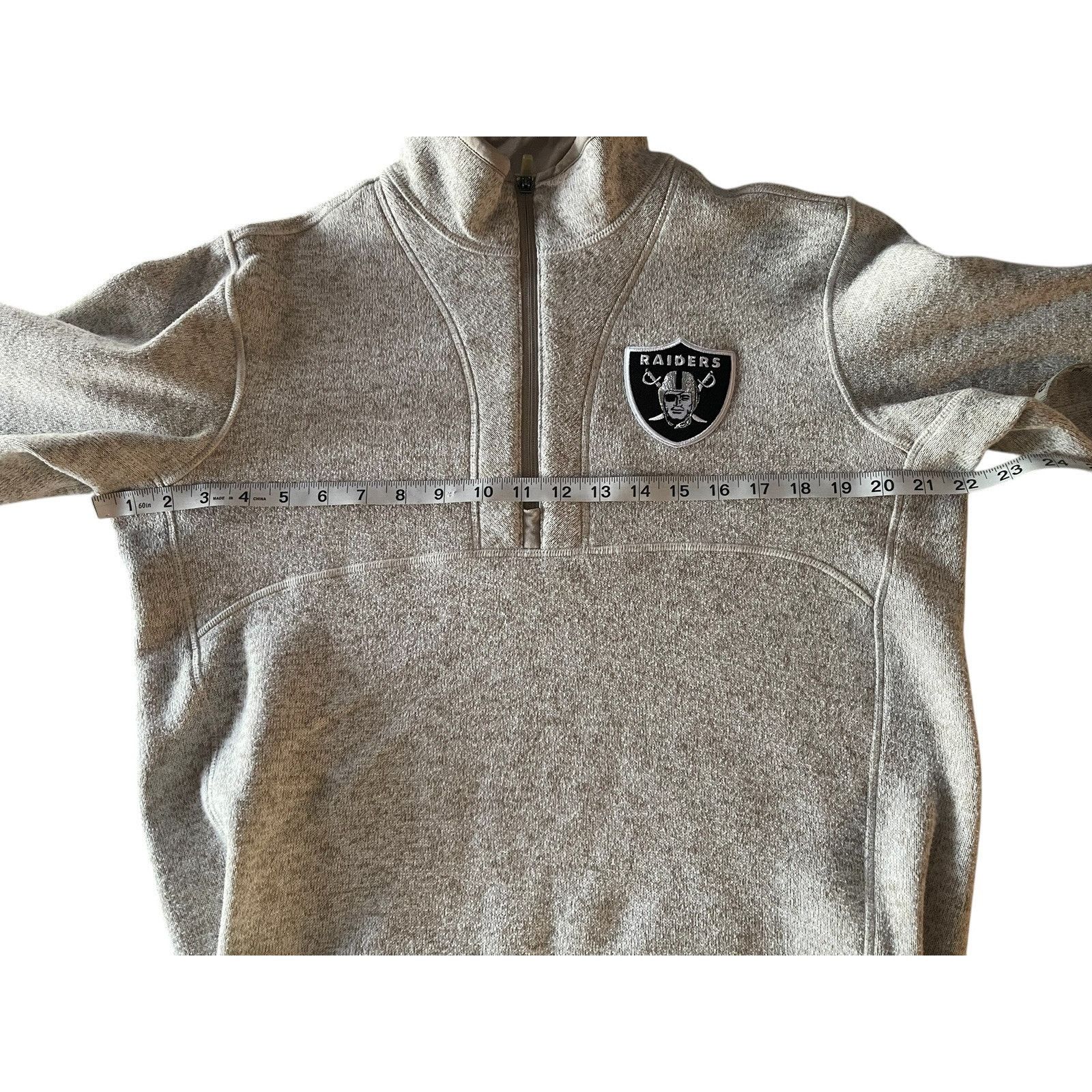 Antigua Antigua Oakland Raiders NFL 1/4 Zip Fleece Cream Size Medium Size US M / EU 48-50 / 2 - 5 Thumbnail