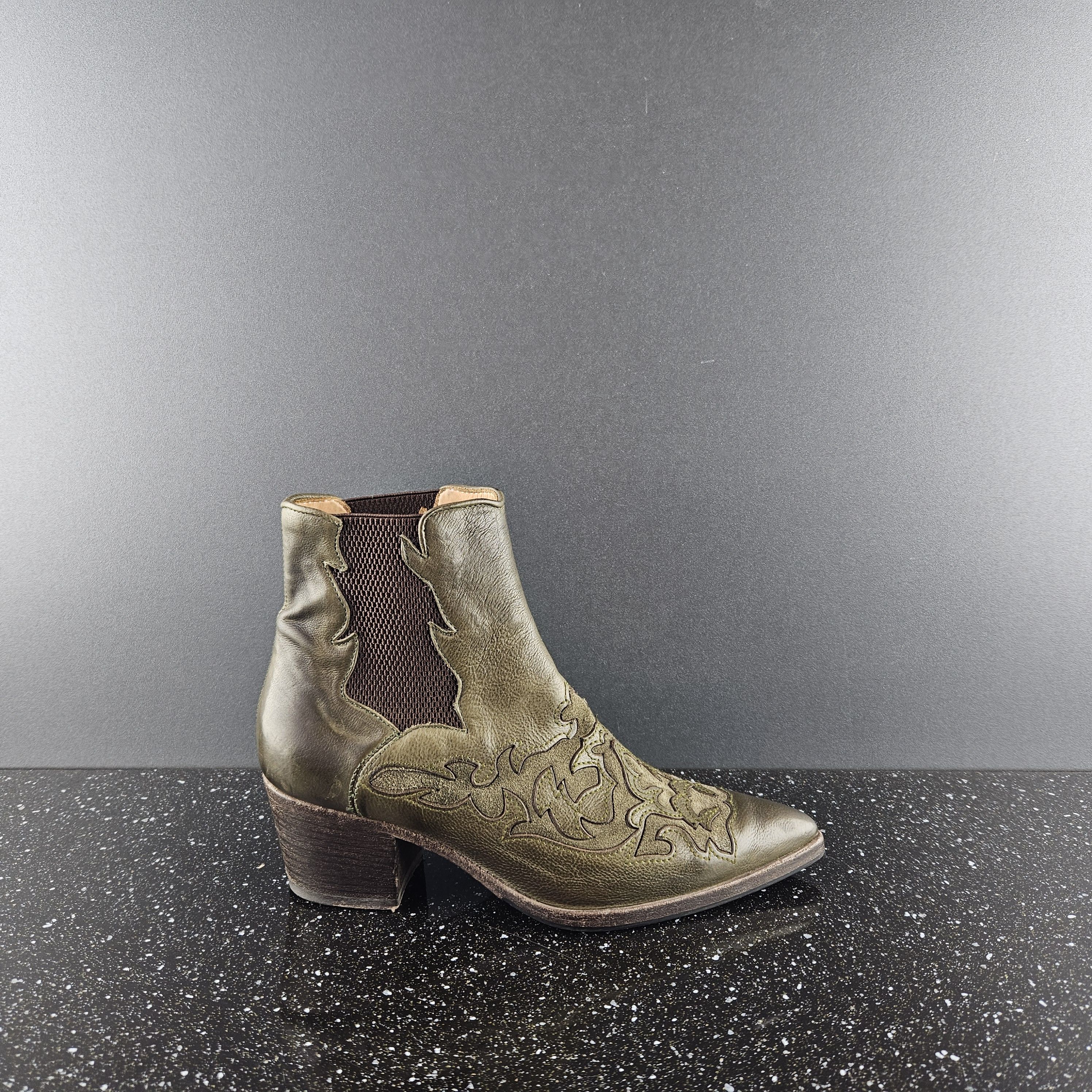 Alberto Fasciani Alberto Fasciani YARA 46036 Green Boots Sz 37 Size US 7 / IT 37 - 1 Thumbnail