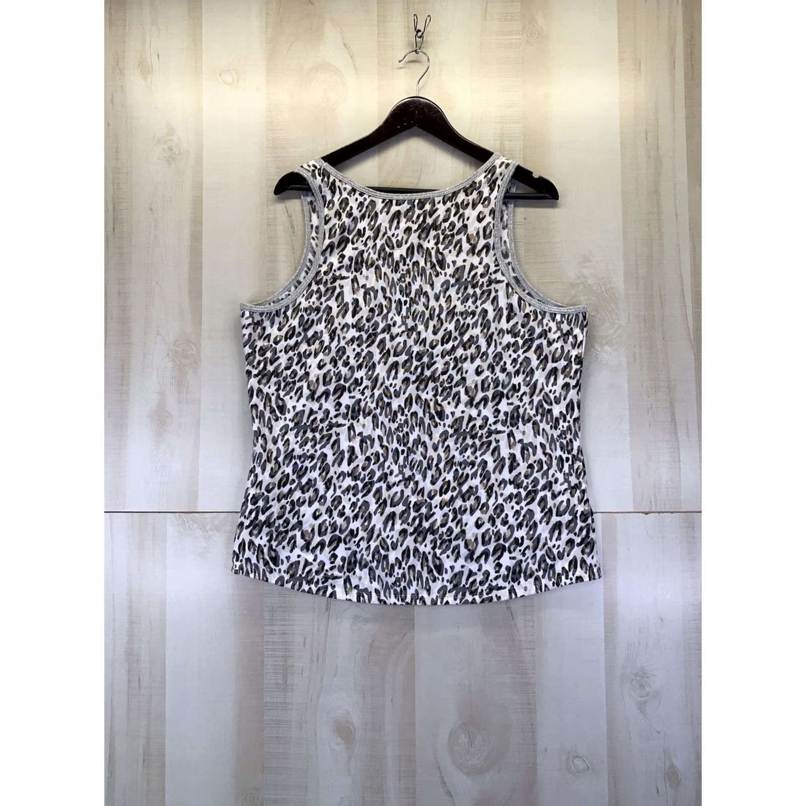 Vintage VINTAGE? Live Love Lounge Karen Neuburger XXL Leopard Print Knit Tank Top-11090 Size XXL / US 16-18 / IT 52-54 - 4 Thumbnail