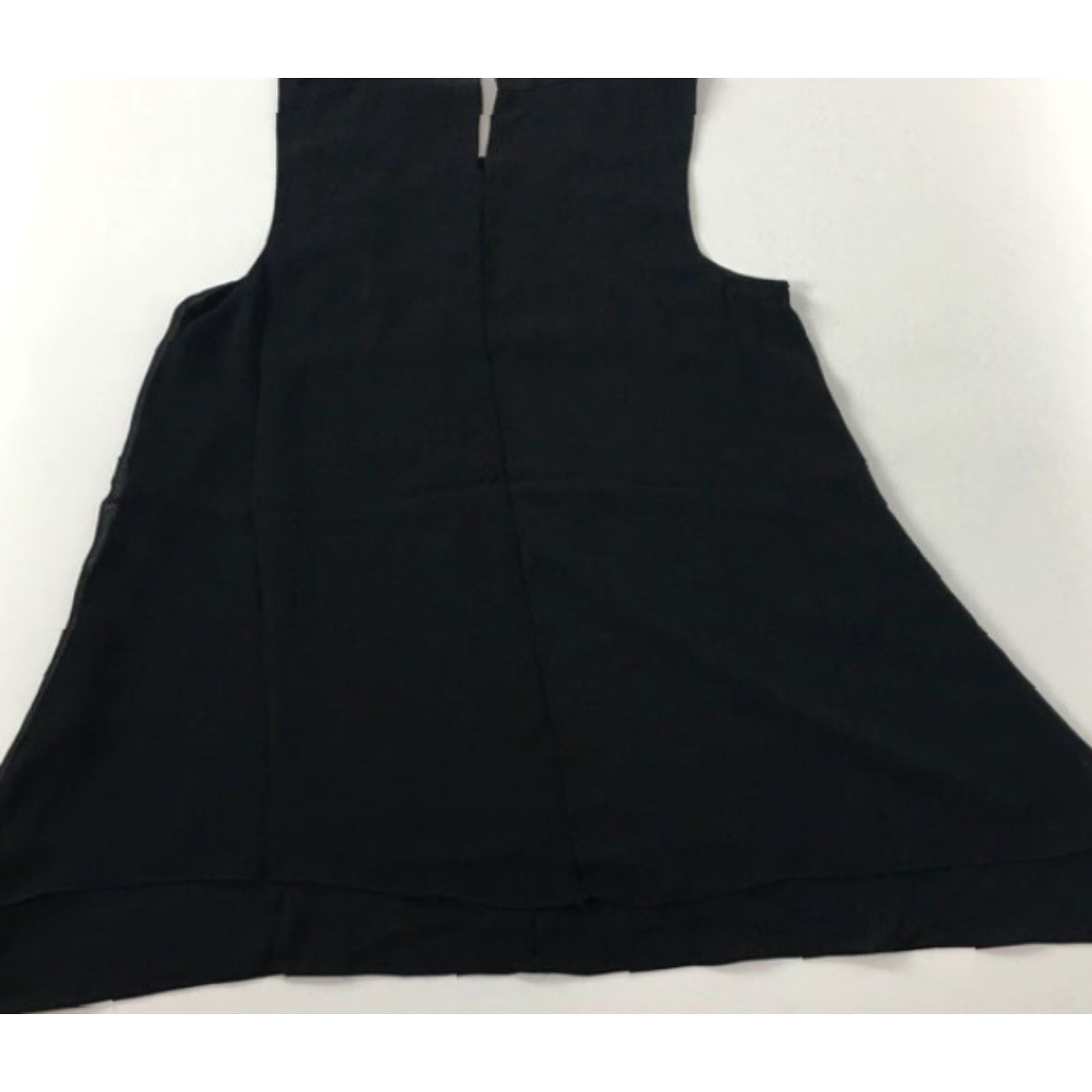 Vintage Lark & Ro Blouse Sleeveless Embroidered Neckline Black M Women's Shirt Casual NWOT Size M / US 6-8 / IT 42-44 - 3 Thumbnail