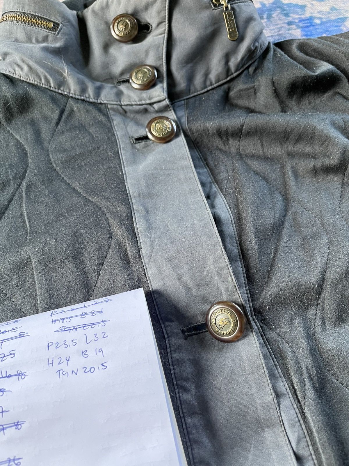 Burberry × Burberry Prorsum × Vintage Vintage Burberrys Button Up Puff Jacket 90s Size US XL / EU 56 / 4 - 9 Thumbnail