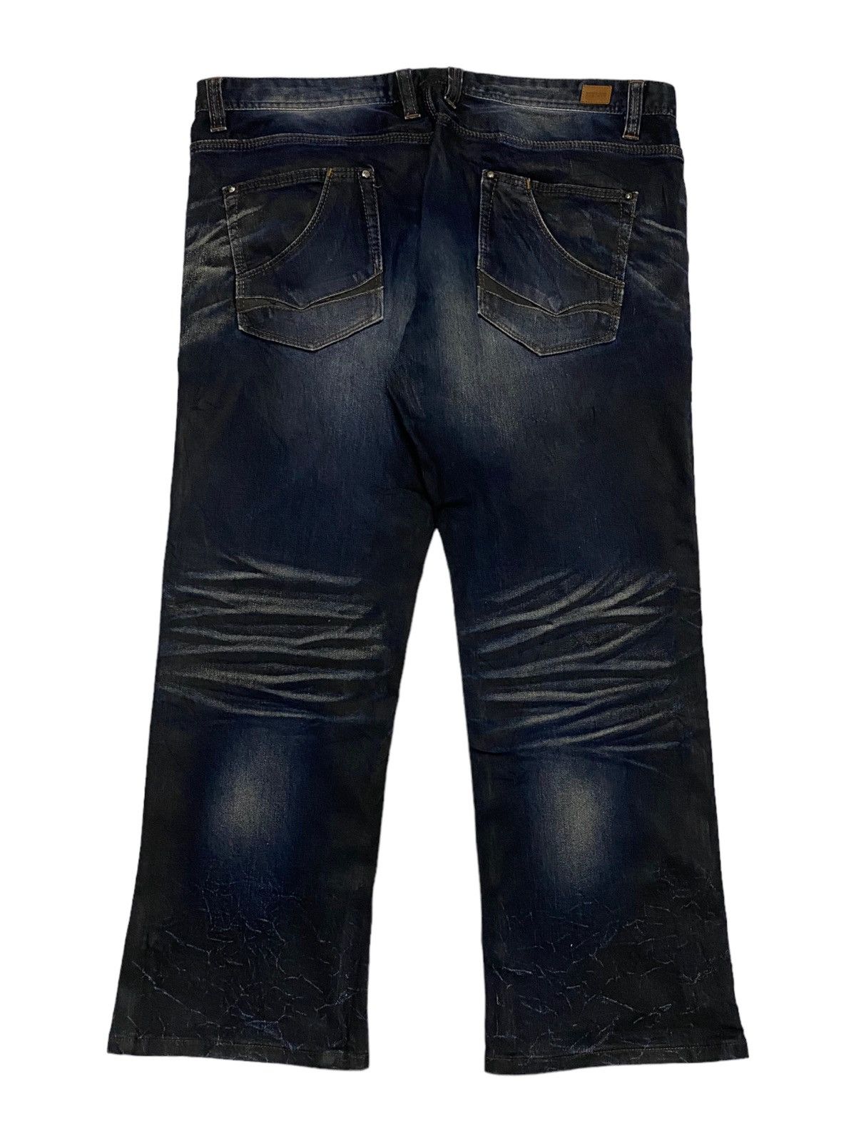 If Six Was Nine × Le Grande Bleu (L.G.B.) × Nicole Club Nicole Club Jean Big Size Double Pocket Art Mud Washed Wax Size US 38 / EU 54 - 7 Thumbnail