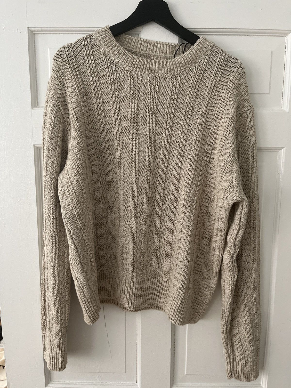 Kotn Kotn Nima Open Knit Crew in Dove Size US L / EU 52-54 / 3 - 1 Thumbnail