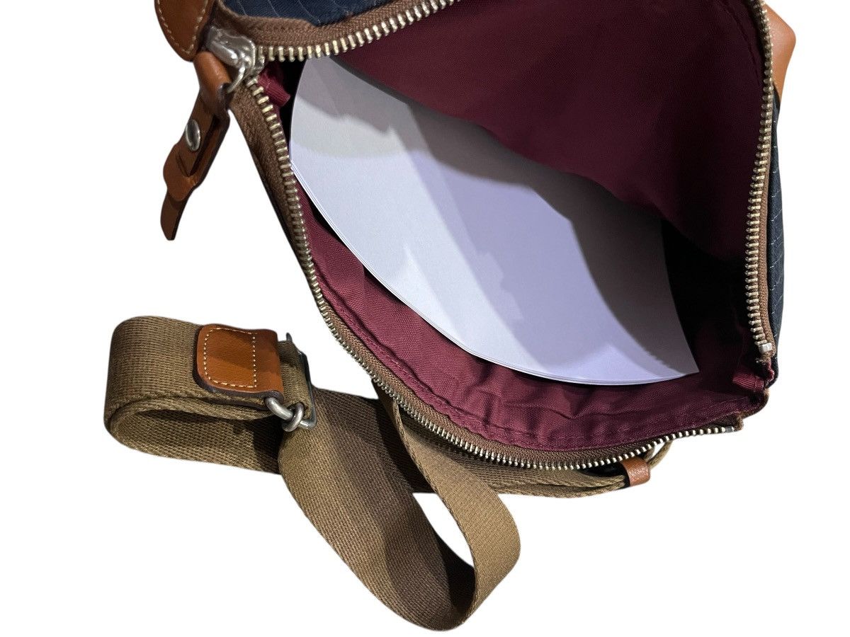 Takeo Kikuchi 🔥TAKEO KIKUCHI Made in Japan 2-Way Pinstripe Messenger Bag Size ONE SIZE - 10 Thumbnail