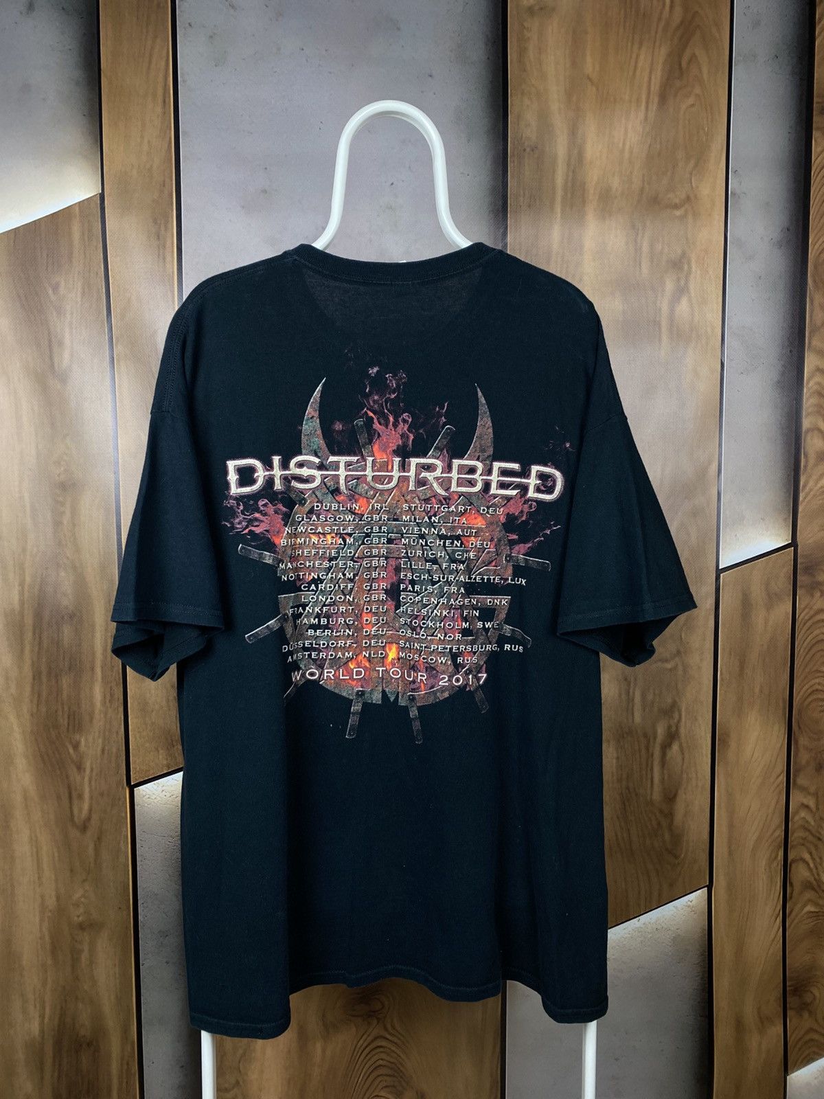 Band Tees 🖕Vintage 2017 T-Shirt Disturbed The Vengeful One Rock Band🖕 Size US XXL / EU 58 / 5 - 2 Thumbnail