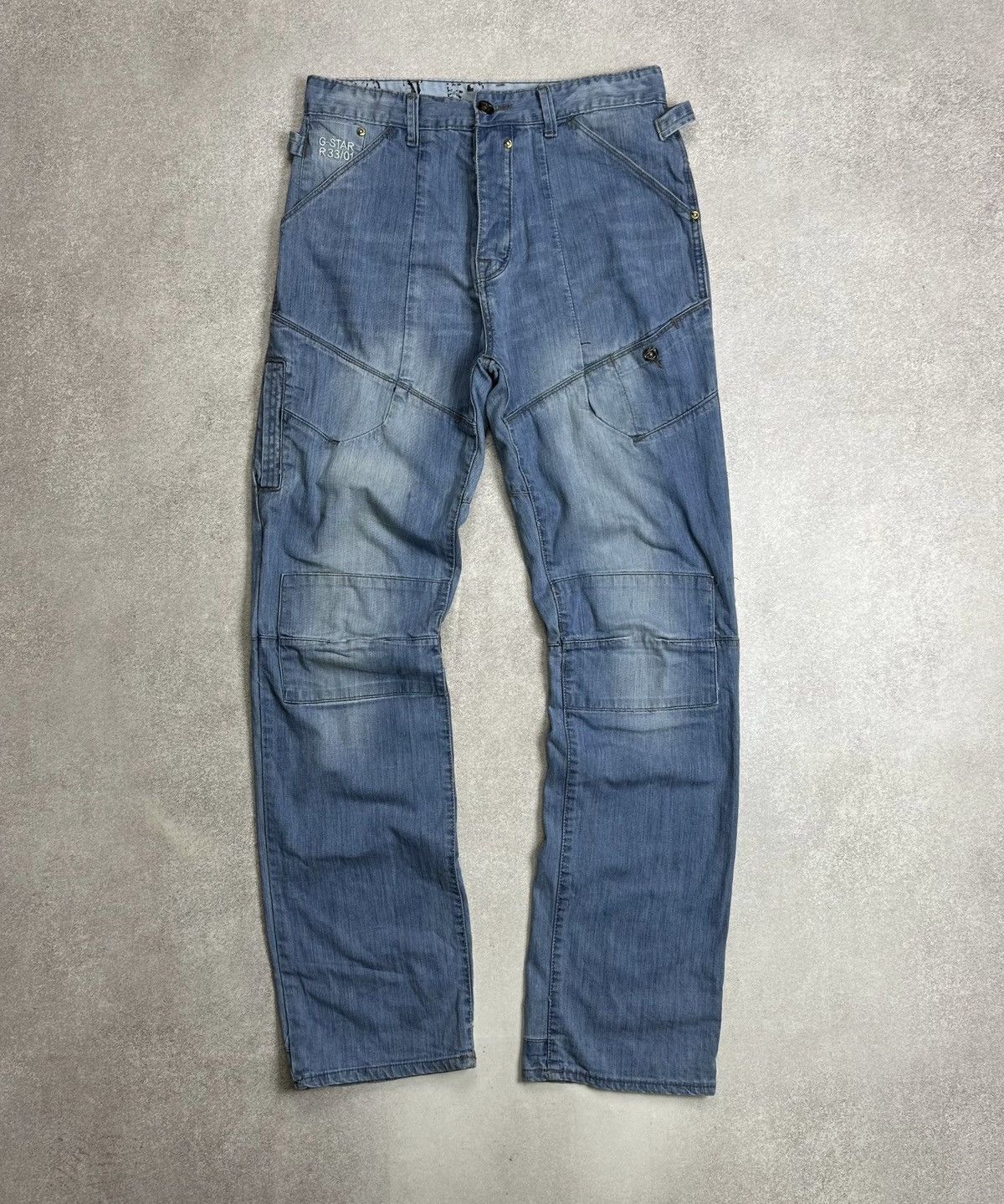 G-Star Vintage G-star Raw Baggy Grunge Y2K Flared Wide Leg Jeans 32 Size US 32 / EU 48 - 1 Thumbnail
