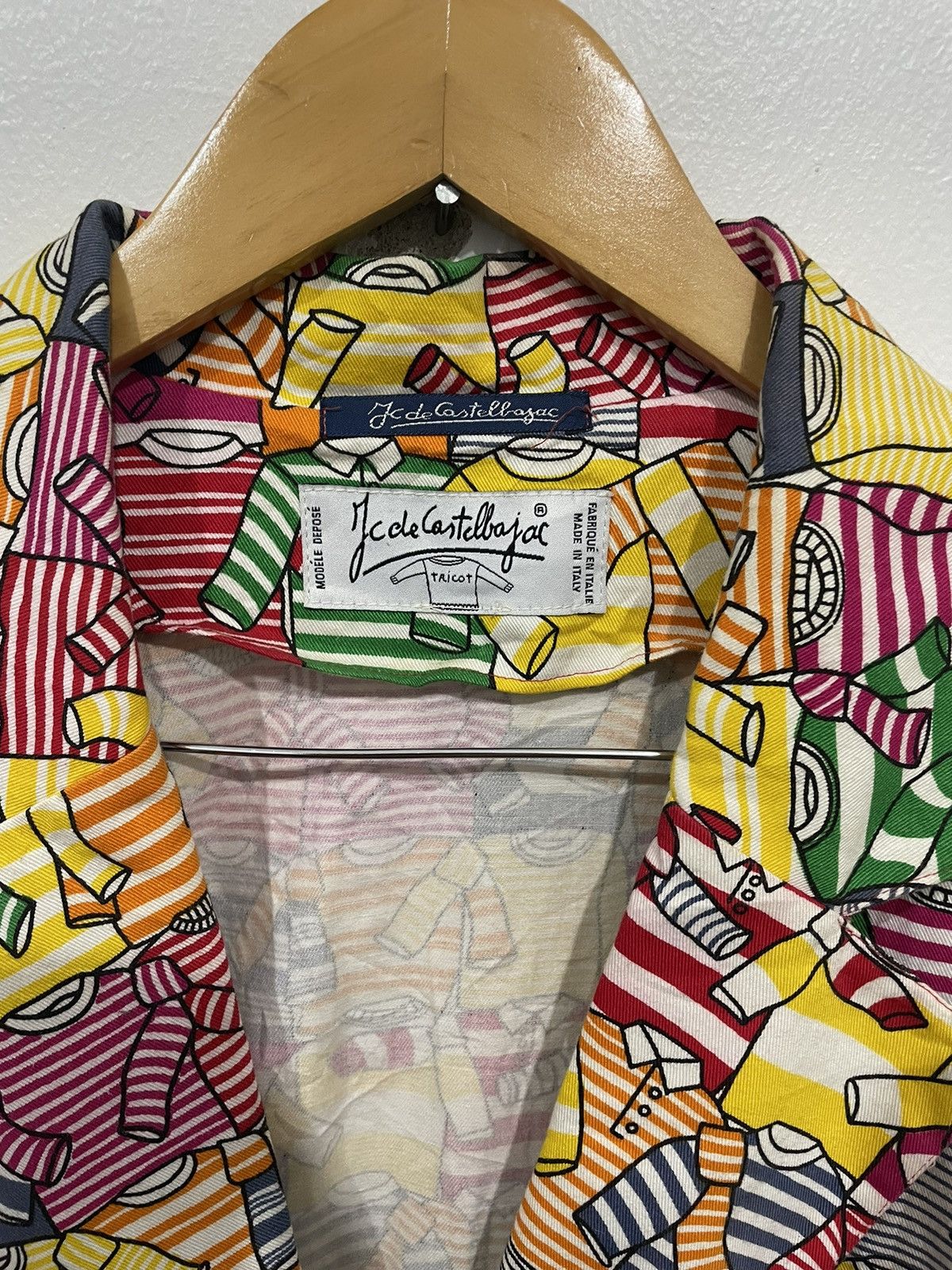 Jean Charles De Castelbajac VINTAGE JEAN CHARLES DE CASTELBAJAC ALLOVER PRINTED BLAZER Size US L / EU 52-54 / 3 - 4 Thumbnail