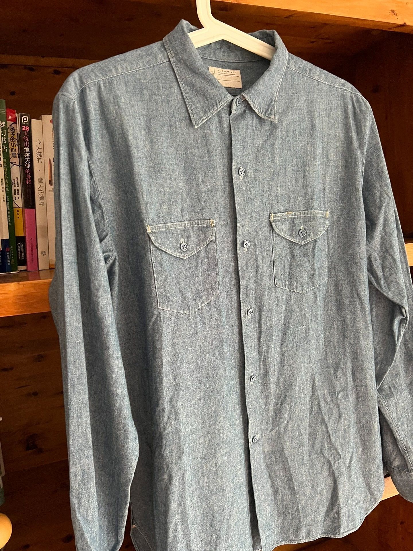 Old Joe Old Joe Vintage Indigo Denim Work Shirt Size US M / EU 48-50 / 2 - 2 Thumbnail