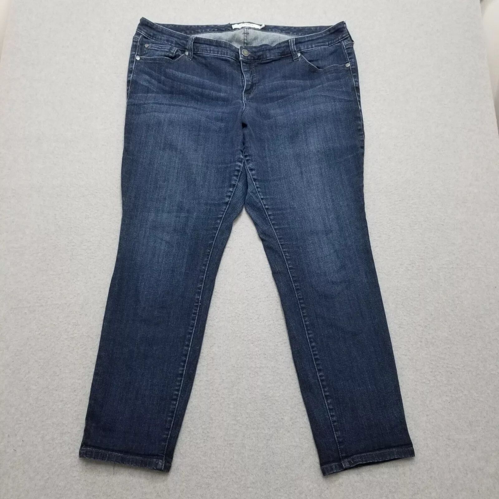 Torrid Torrid Jeans Womens 20 Blue Denim Tapered 40x31 Stretchy Size 42" / US 20 - 1 Thumbnail