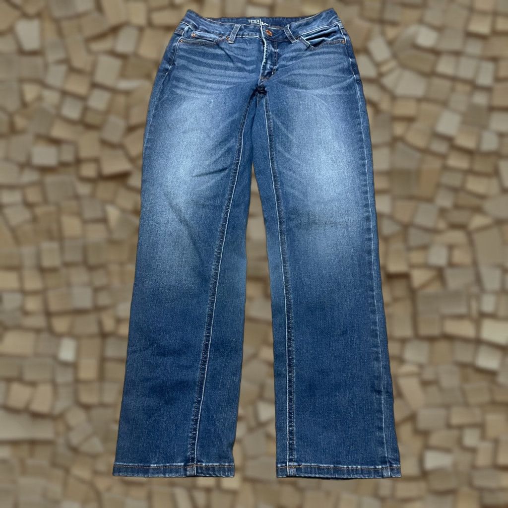 Vintage Time And Tru Jeans, Women's Size 8, Denim, Straight, 5-Pocket Design, Blue, Jeans, Regular, Pockets, Time and Tru, Women, 8, Blue Size 30" / US 8 / IT 44 - 1 Thumbnail